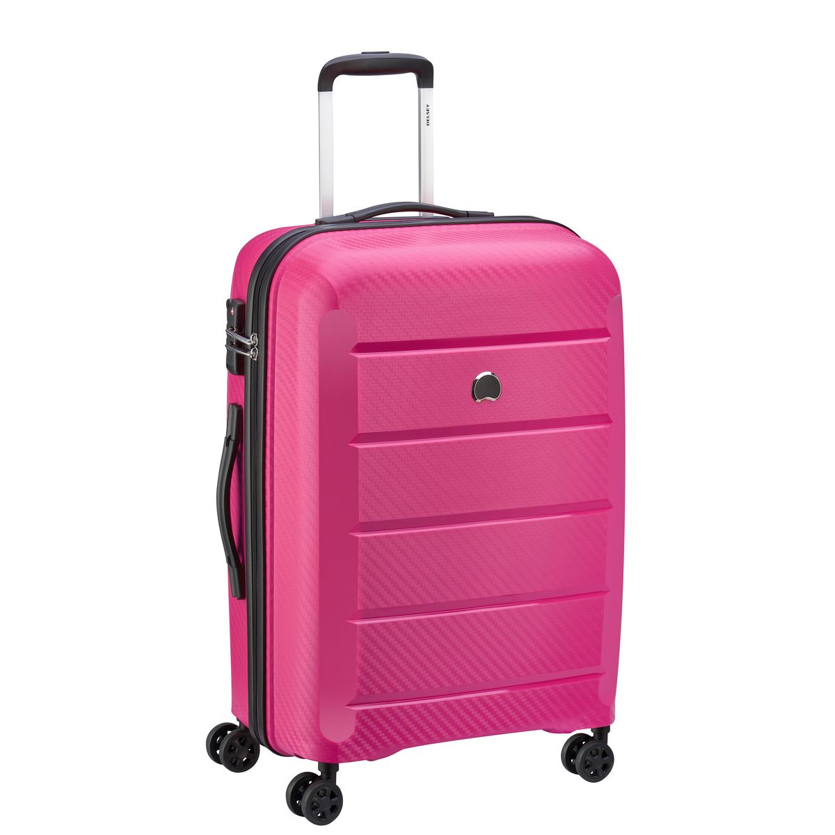 DELSEY Valise rigide 66 cm 8 roues BINALONG - rose