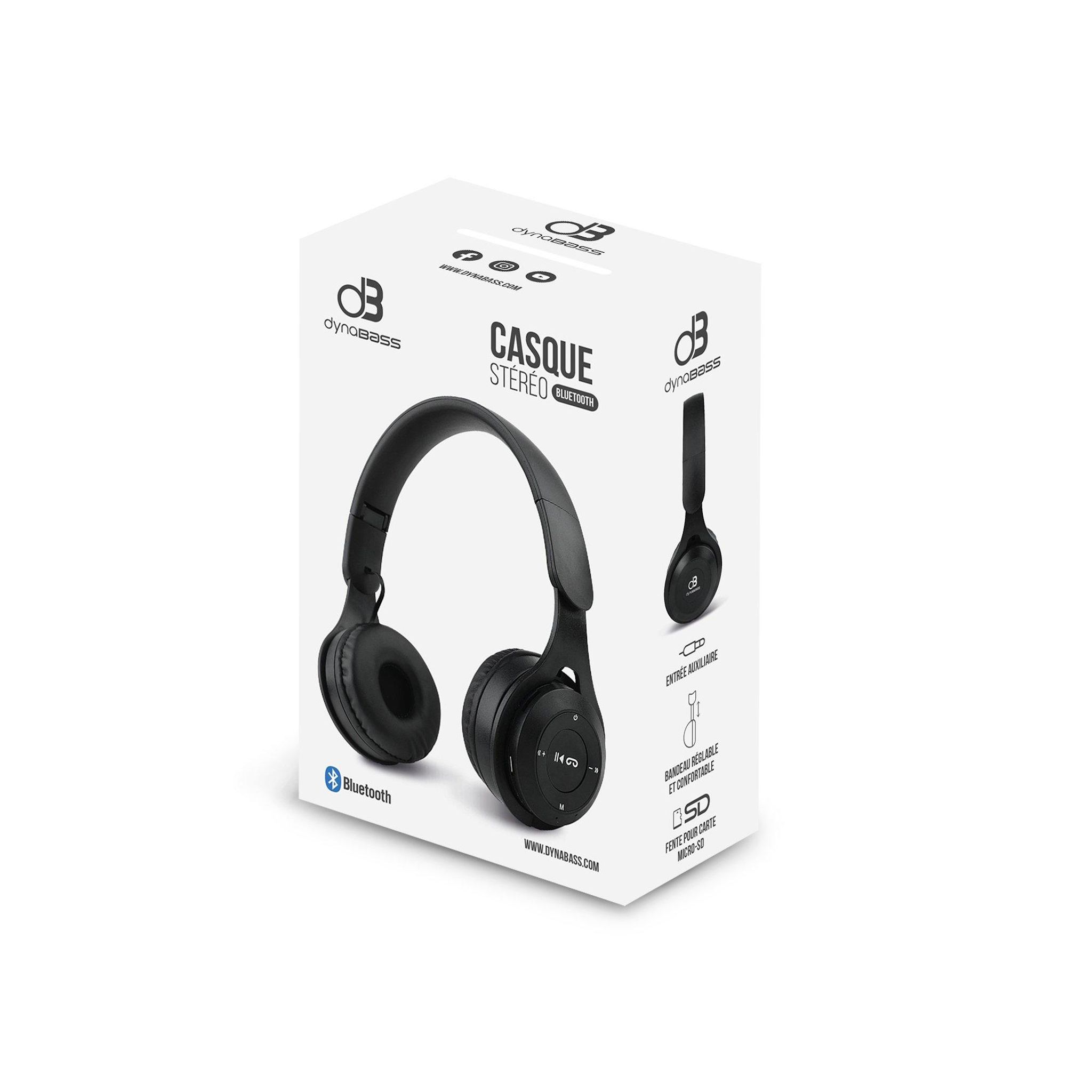 Voir la diapositive 5 : Casque Pliable Bluetooth - Noir