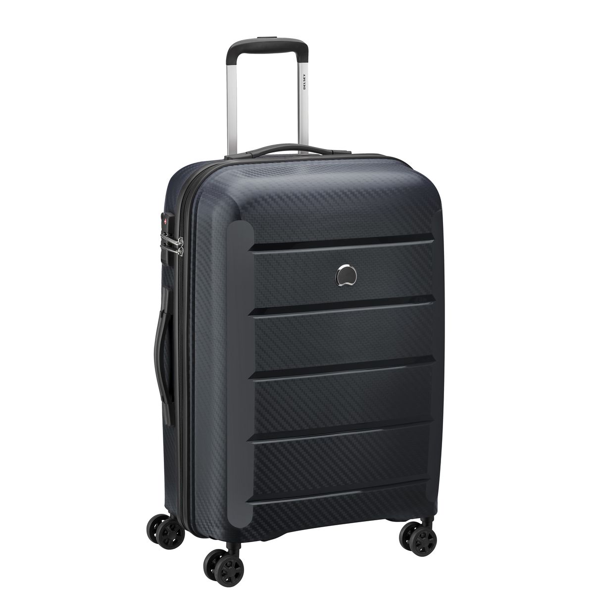 DELSEY Valise rigide 66 cm 8 roues BINALONG - noir