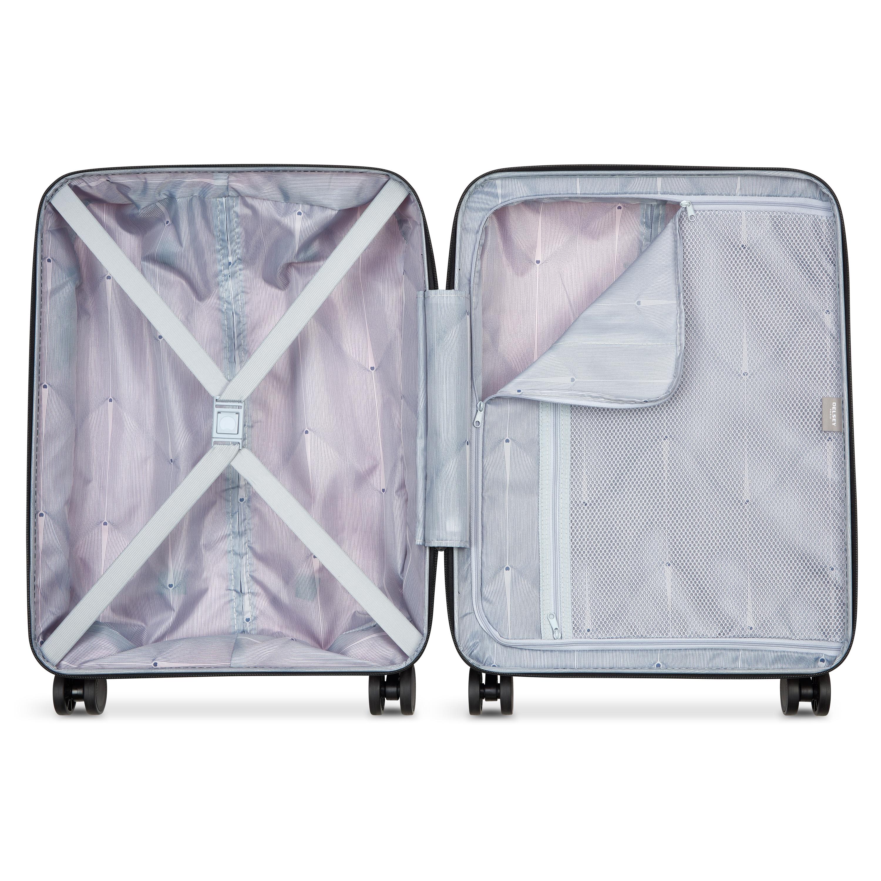 Voir la diapositive 2 : DELSEY Valise rigide 66cm 8 roues ORDENER - rose