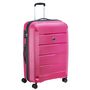 Voir la diapositive 1 : DELSEY Grande Valise rigide 75 cm 8 roues BINALONG - rose