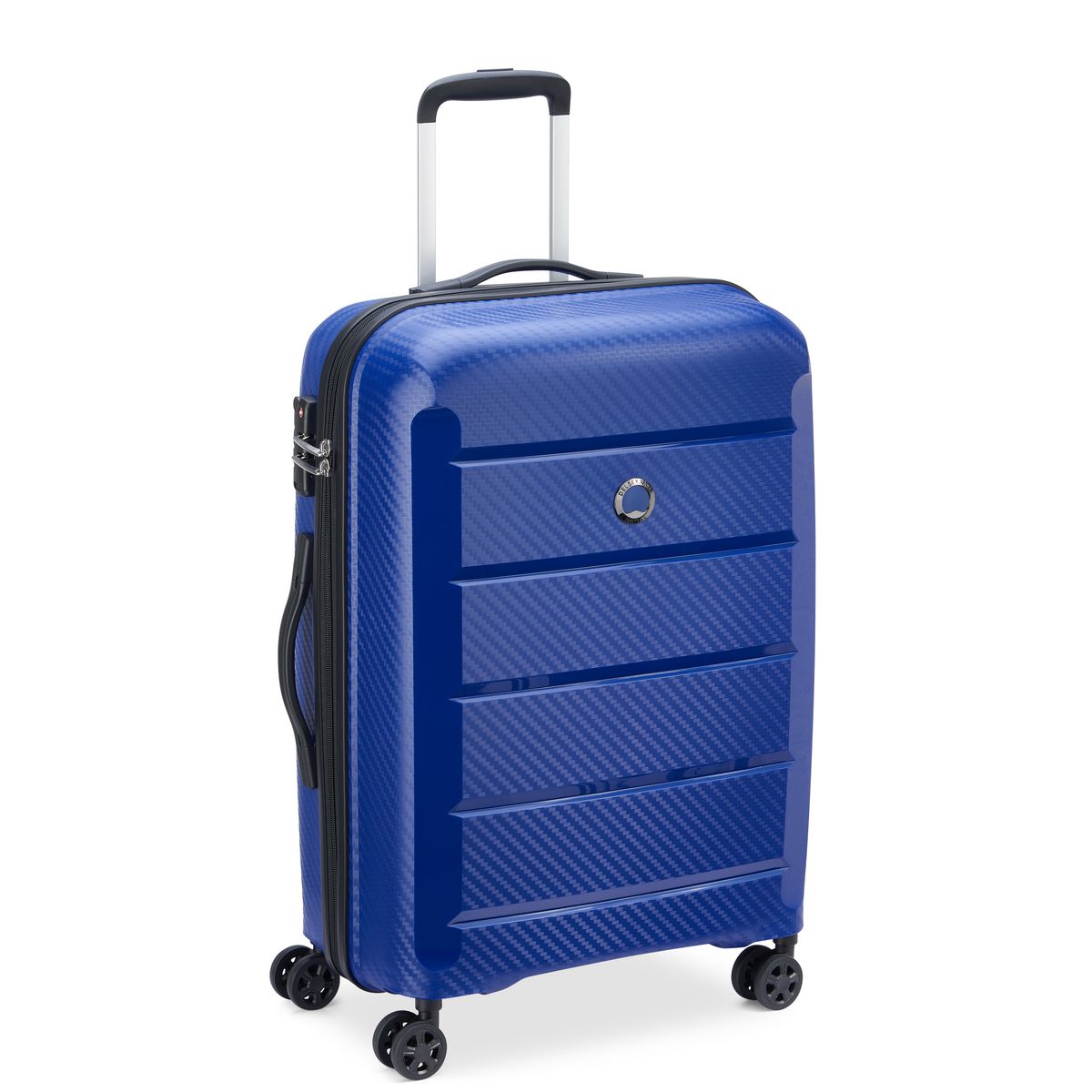 DELSEY Valise rigide 66 cm 8 roues BINALONG - bleu
