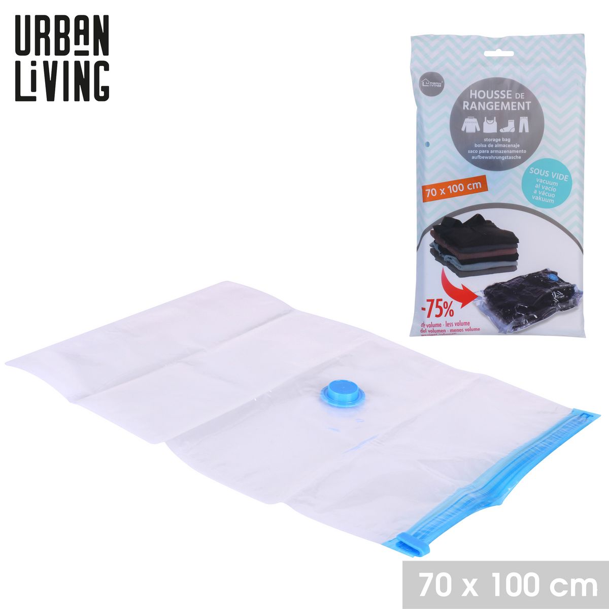 URBAN LIVING Housse de rangement sous vide