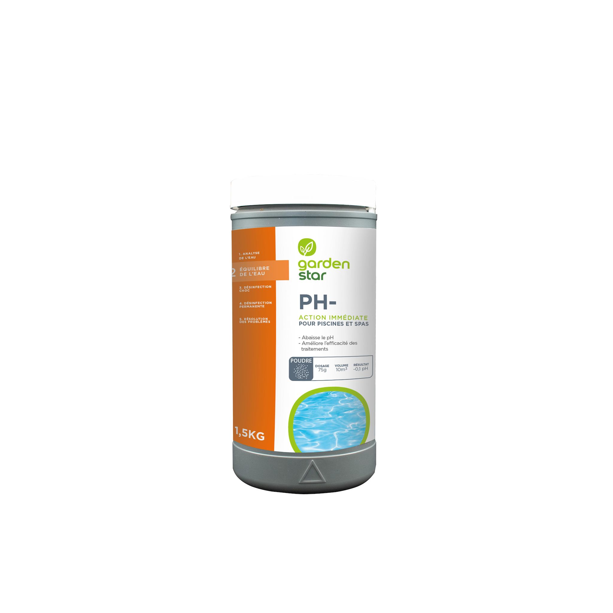 GARDENSTAR Ph moins poudre 1,5kg