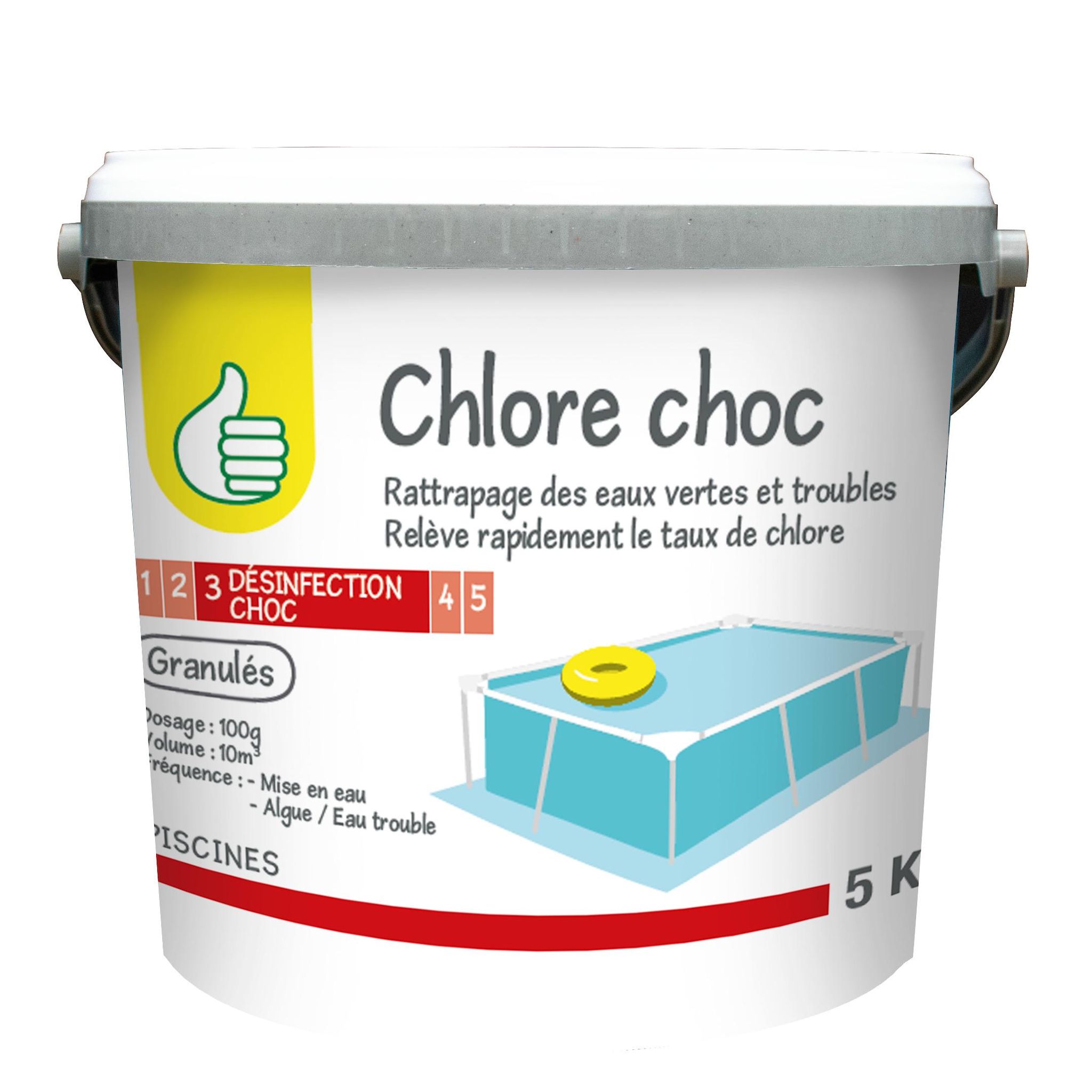 POUCE Chlore choc granule 5kg pp
