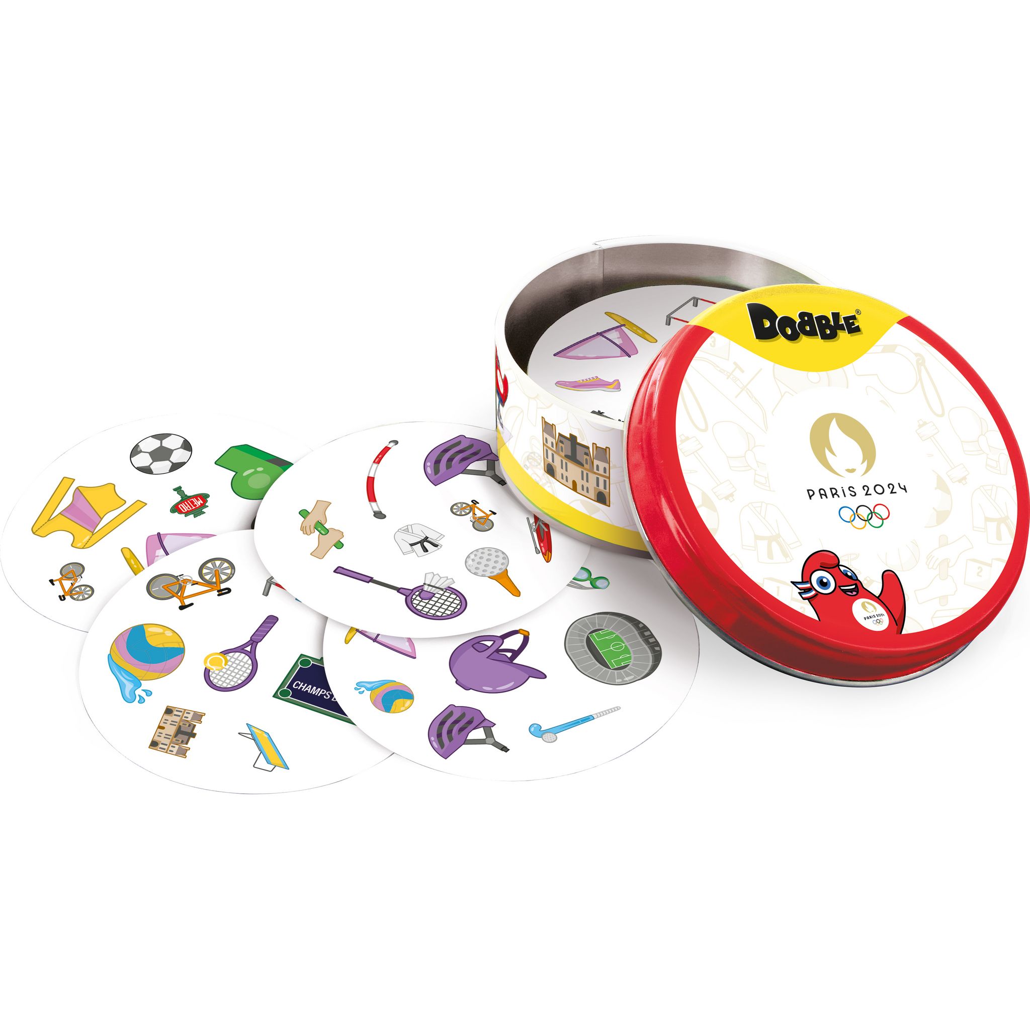 Voir la diapositive 5 : ASMODEE Jeu Dobble Jeux Olympiques Paris 2024
