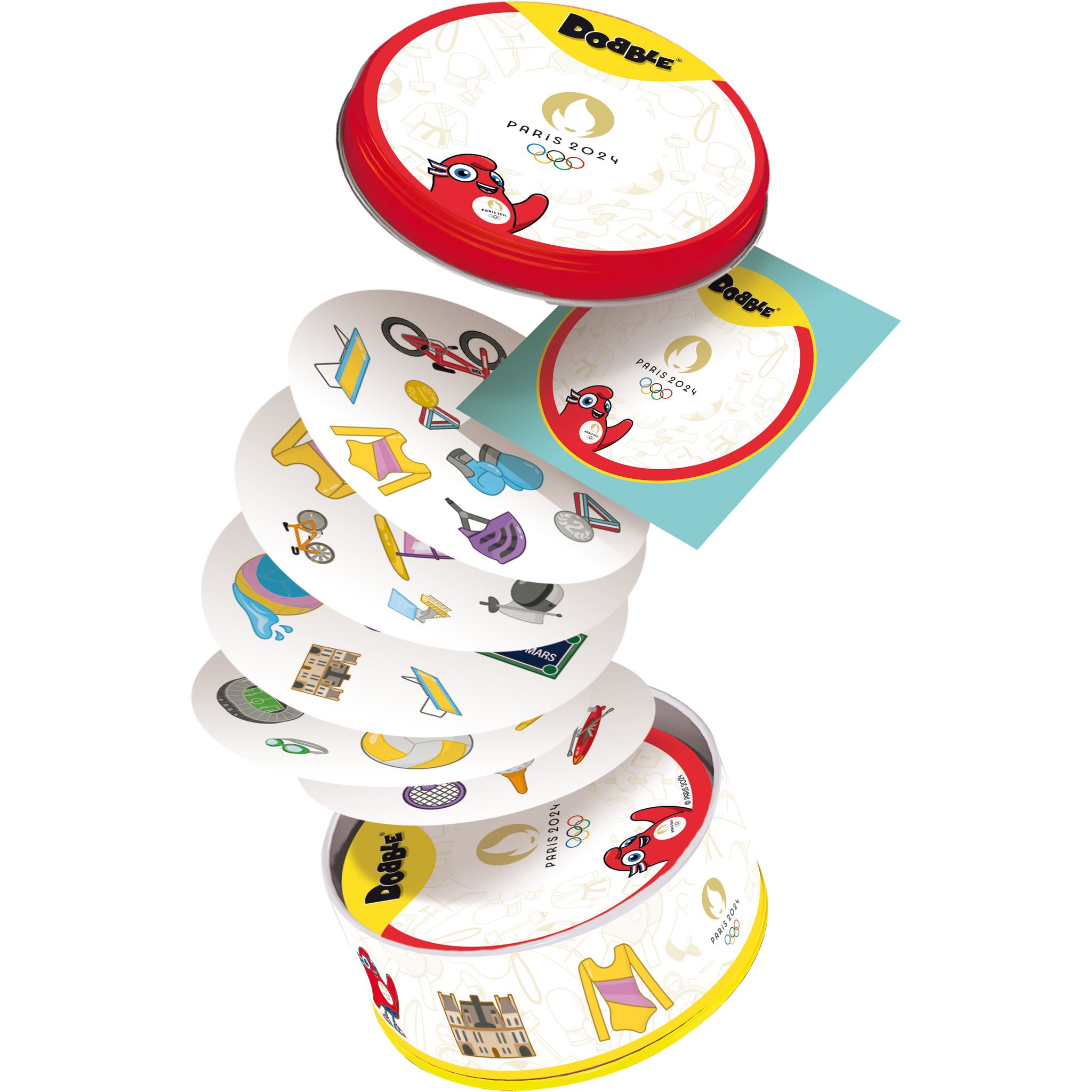 Voir la diapositive 6 : ASMODEE Jeu Dobble Jeux Olympiques Paris 2024