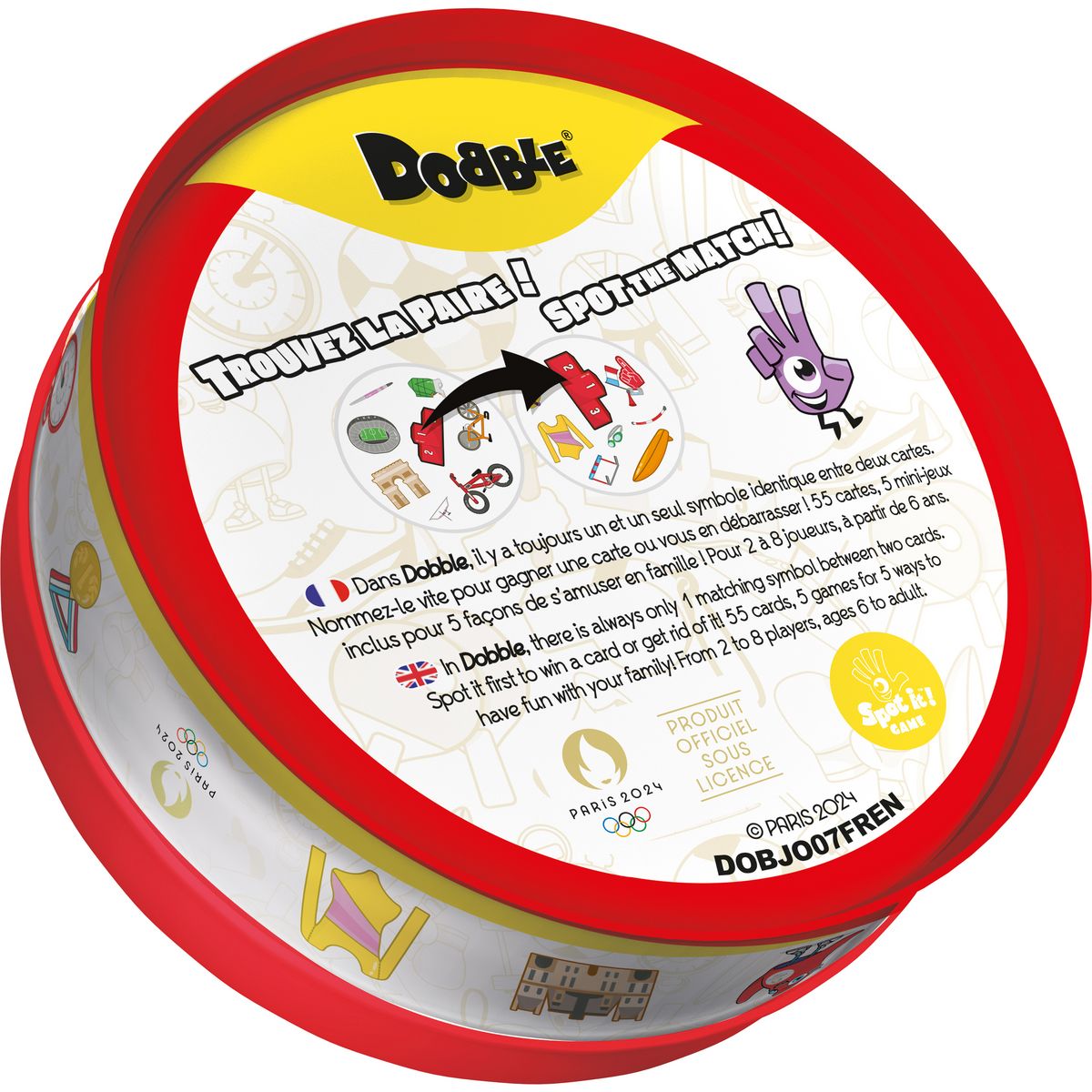 ASMODEE Jeu Dobble Jeux Olympiques Paris 2024