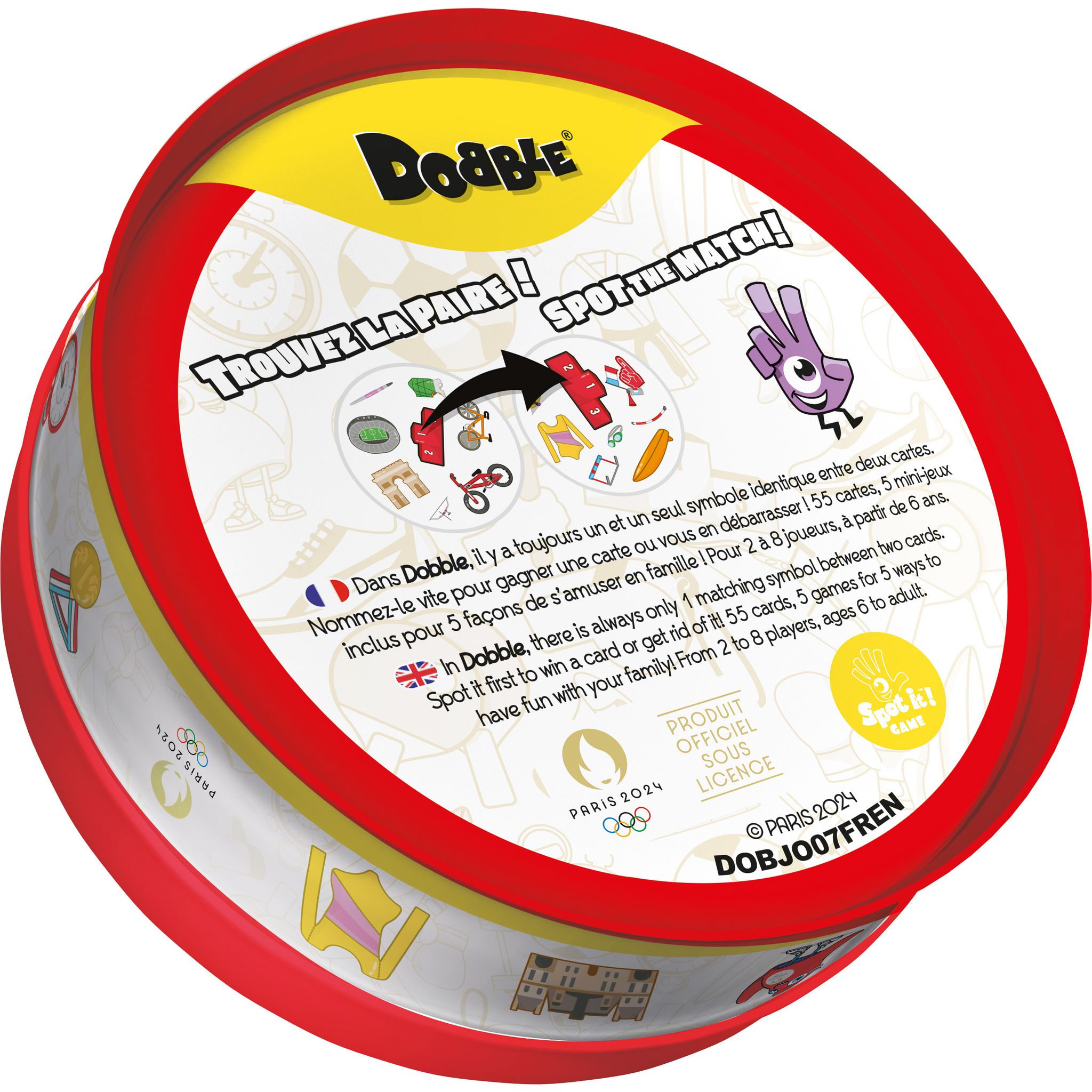 Voir la diapositive 8 : ASMODEE Jeu Dobble Jeux Olympiques Paris 2024