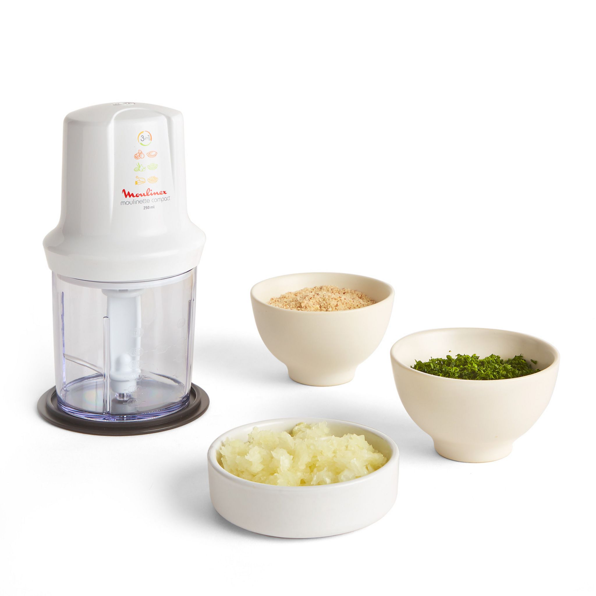 Voir la diapositive 1 : MOULINEX Hachoir électrique DJ305110 - Blanc
