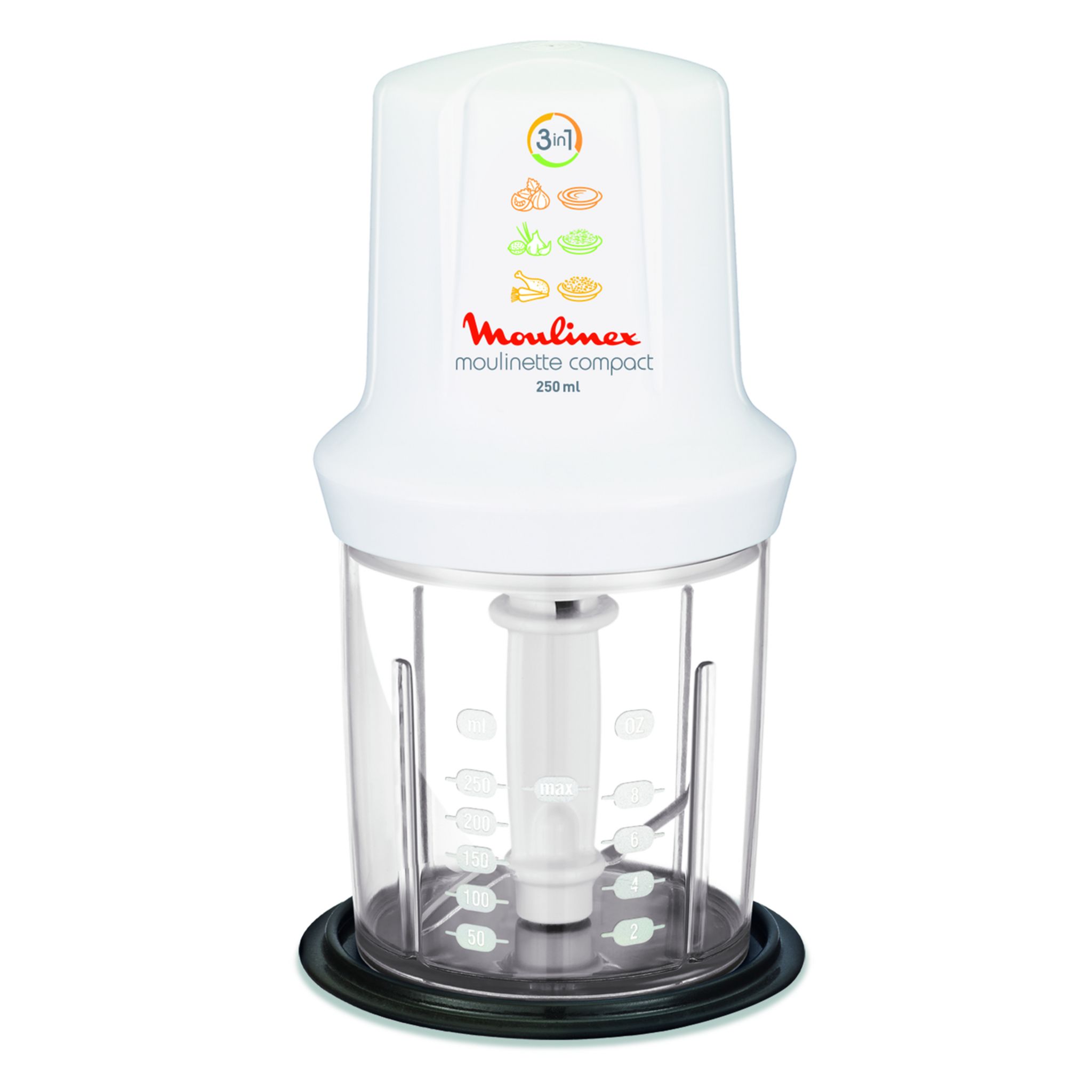 Voir la diapositive 2 : MOULINEX Hachoir électrique DJ305110 - Blanc