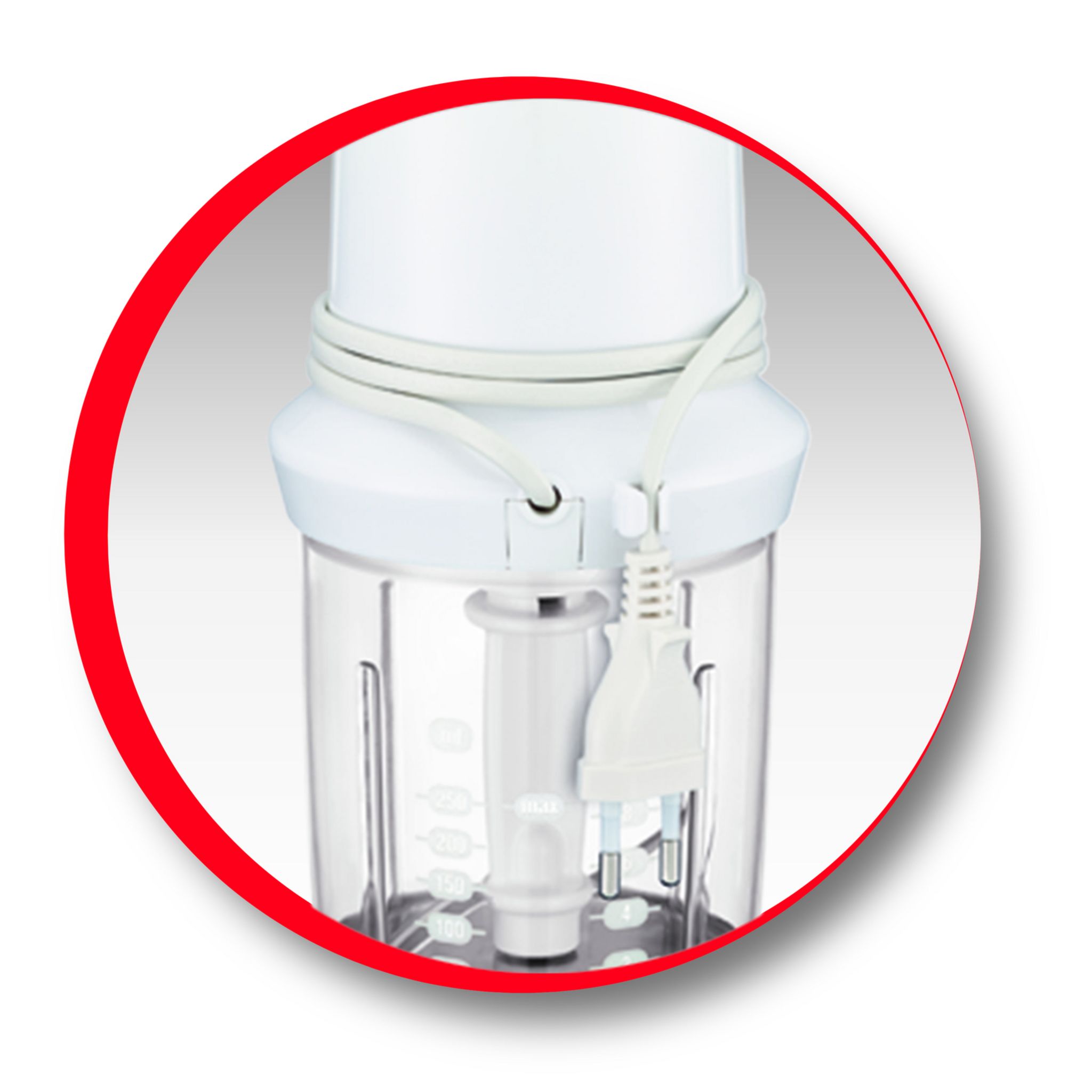 Voir la diapositive 10 : MOULINEX Hachoir électrique DJ305110 - Blanc