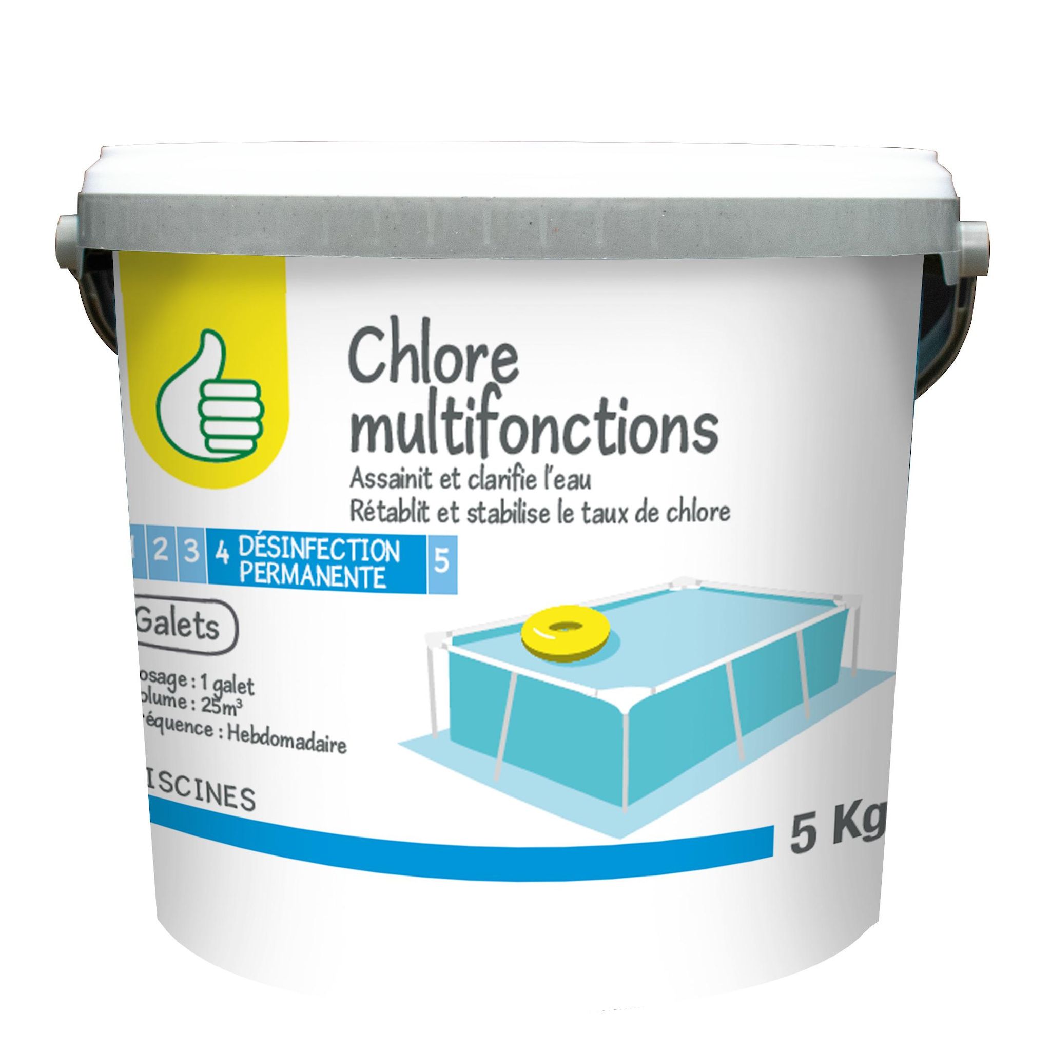 POUCE Chlore multifonctions 5 kg