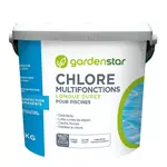 GARDENSTAR Chlore multifonctionnel 5kg. comprimes 250g