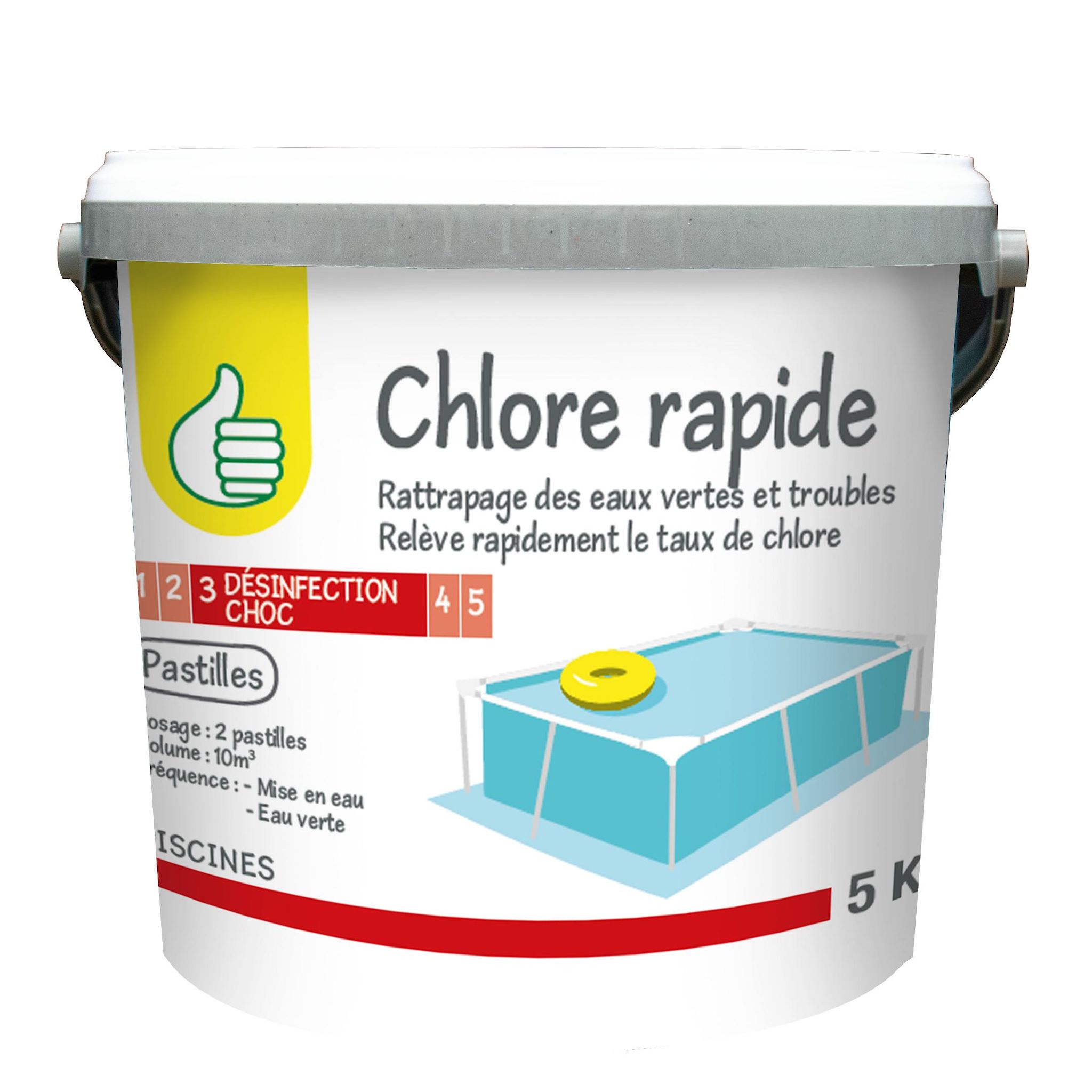 POUCE Chlore rapide pastile 5 kg