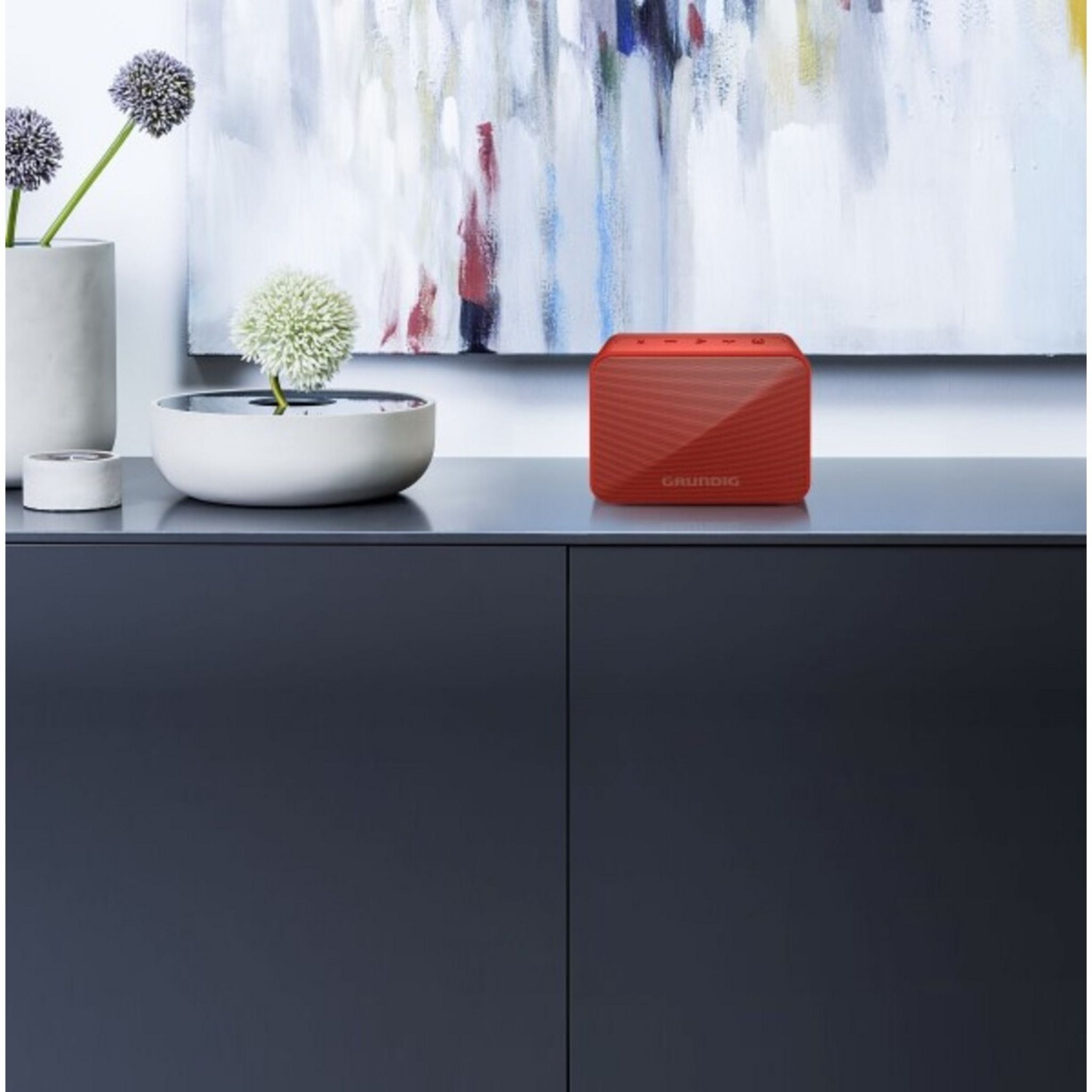 Voir la diapositive 2 : GRUNDIG Enceinte portable Bluetooth  SOLORED - Rouge
