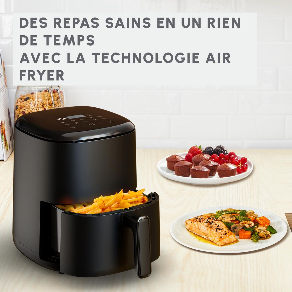MOULINEX Friteuse électrique sans huile à air chaud Easy Fry EZ145820 - Noir