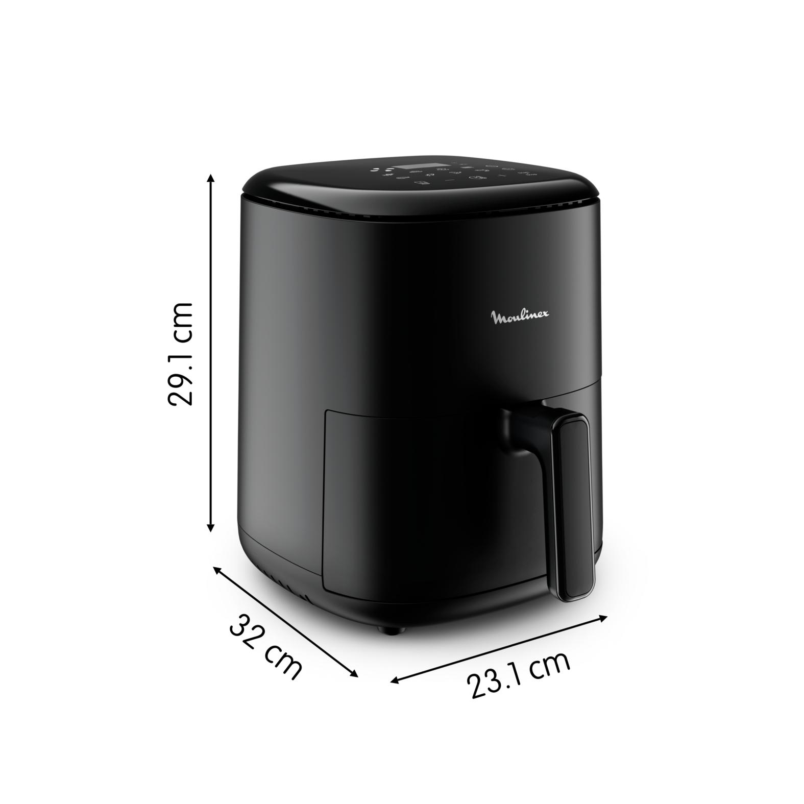 Voir la diapositive 8 : MOULINEX Friteuse électrique sans huile à air chaud Easy Fry EZ145820 - Noir