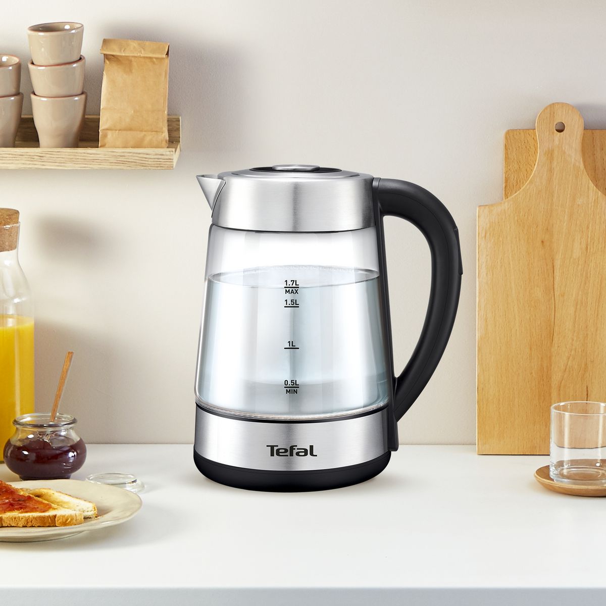 TEFAL Bouilloire et machine à Thé BJ750D10 - Inox