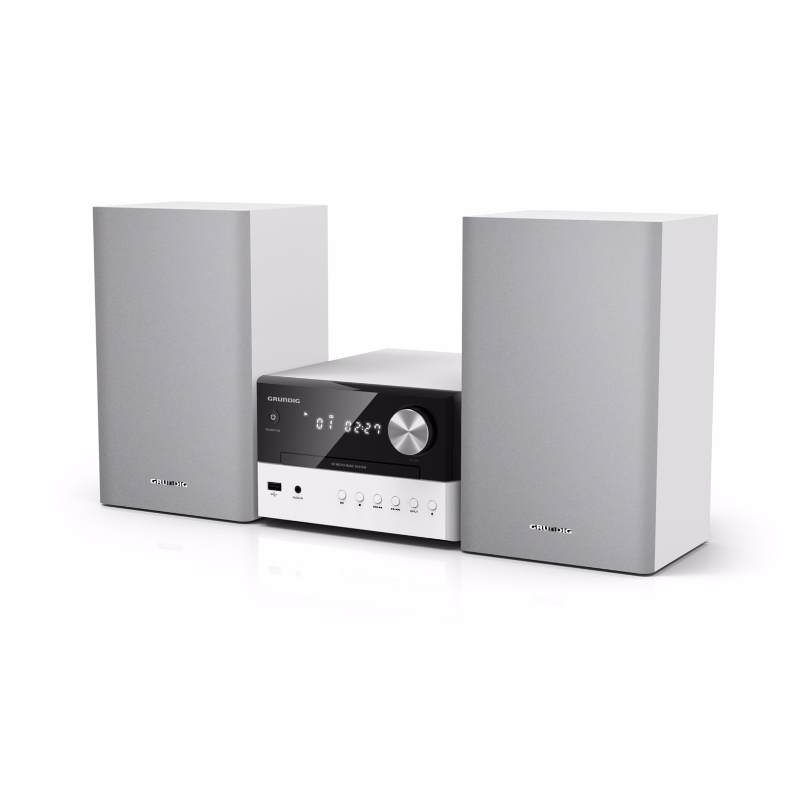 Voir la diapositive 3 : GRUNDIG Microchaîne Bluetooth  M1050BTW - Gris