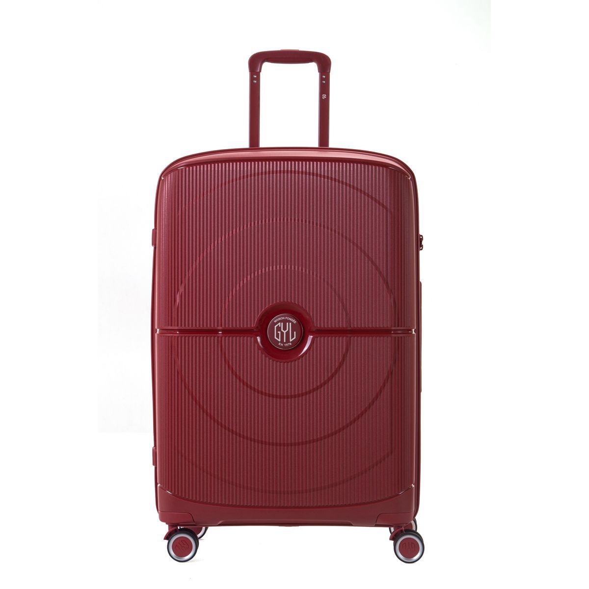 GYL BAGAGES Grande Valise rigide 75 cm 8 roues  GYL OAK - rouge