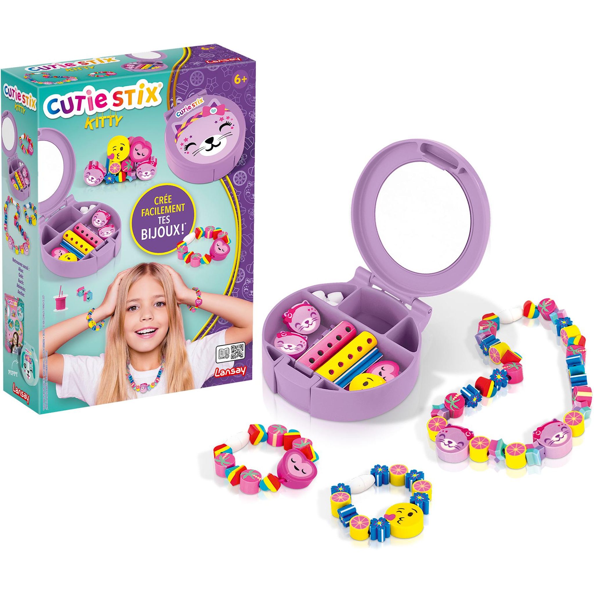 Voir la diapositive 5 : LANSAY Écrin créatif Cutie Stix - Kitty