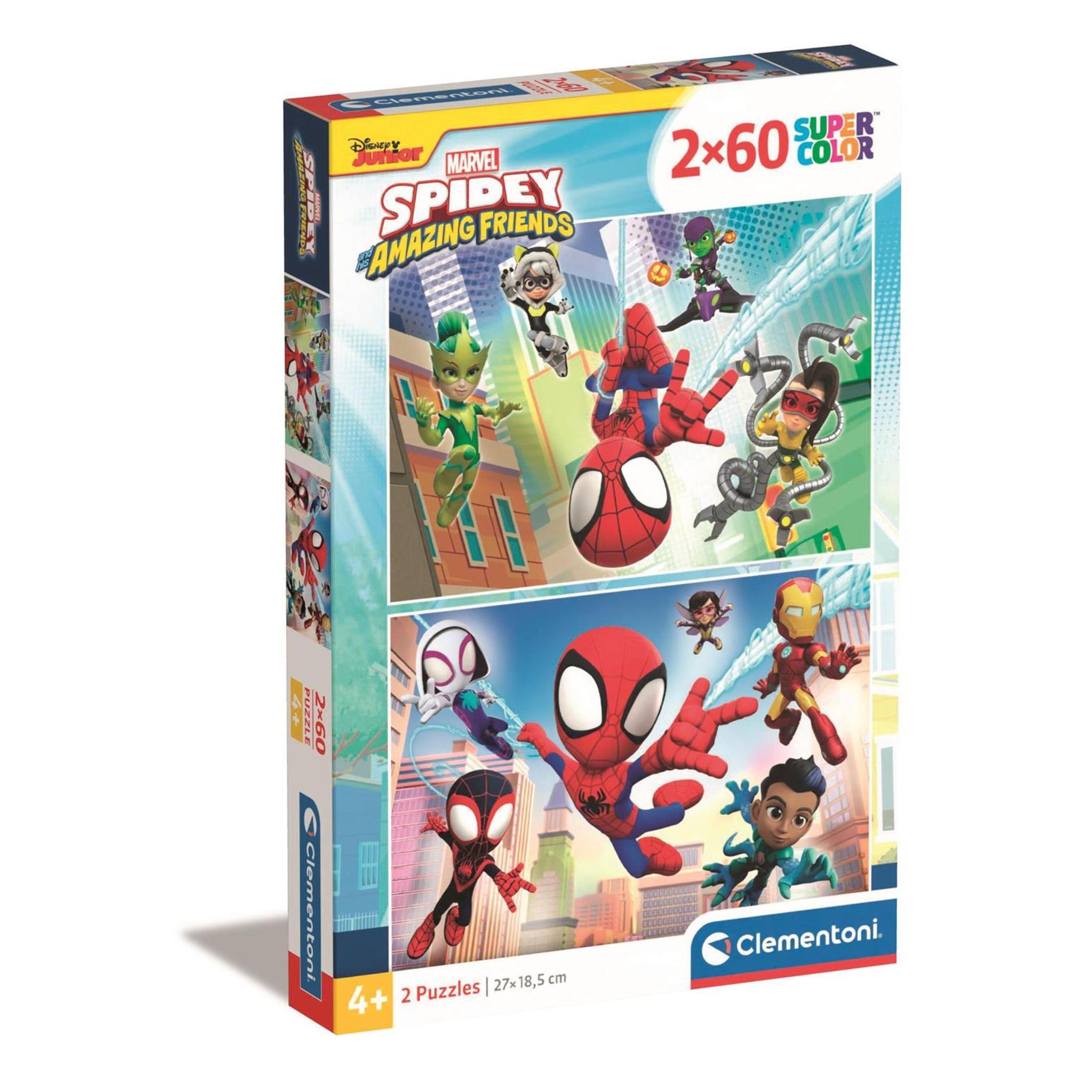 CLEMENTONI Puzzle 2x60 pièces Spidey and Amazing Friends