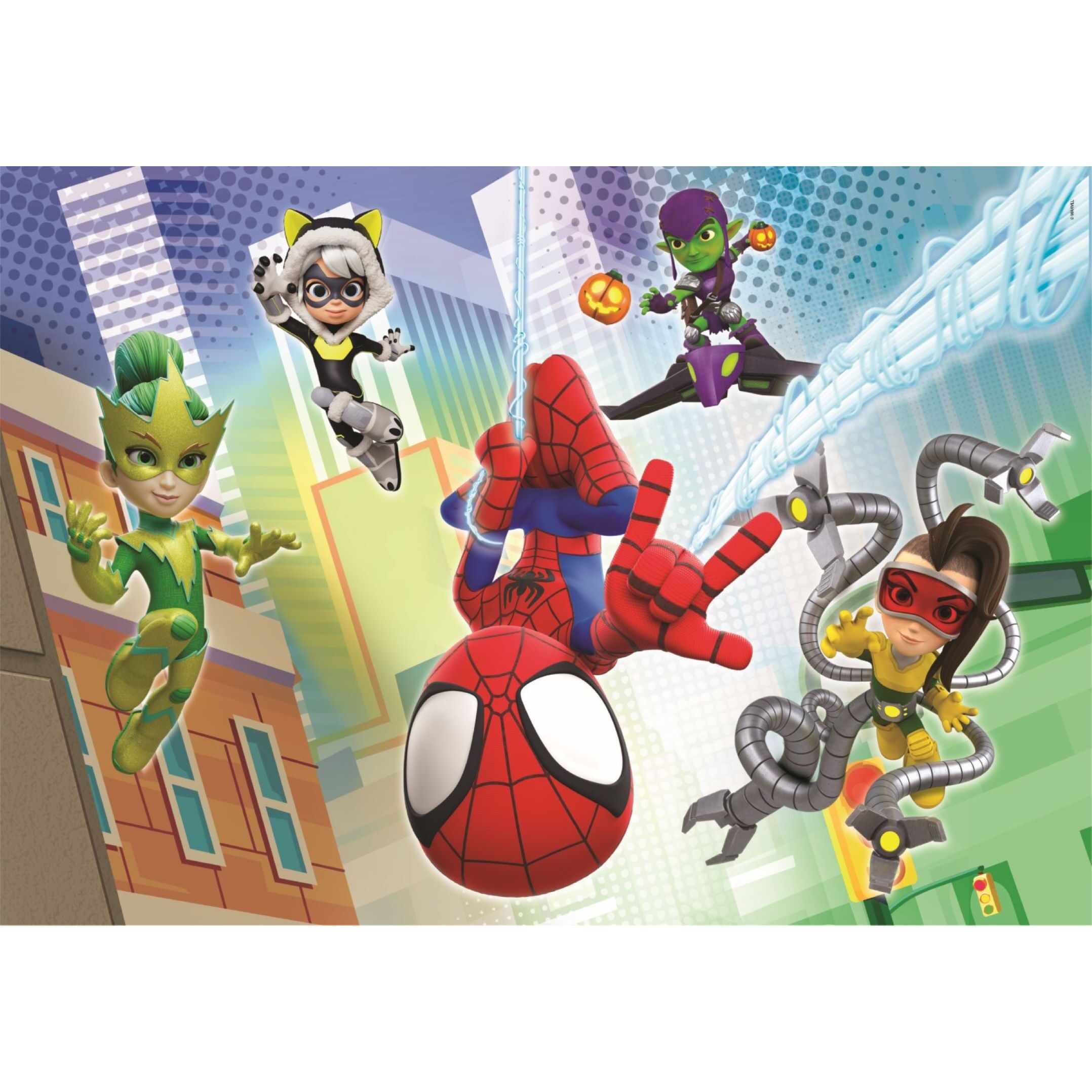 Voir la diapositive 2 : CLEMENTONI Puzzle 2x60 pièces Spidey and Amazing Friends