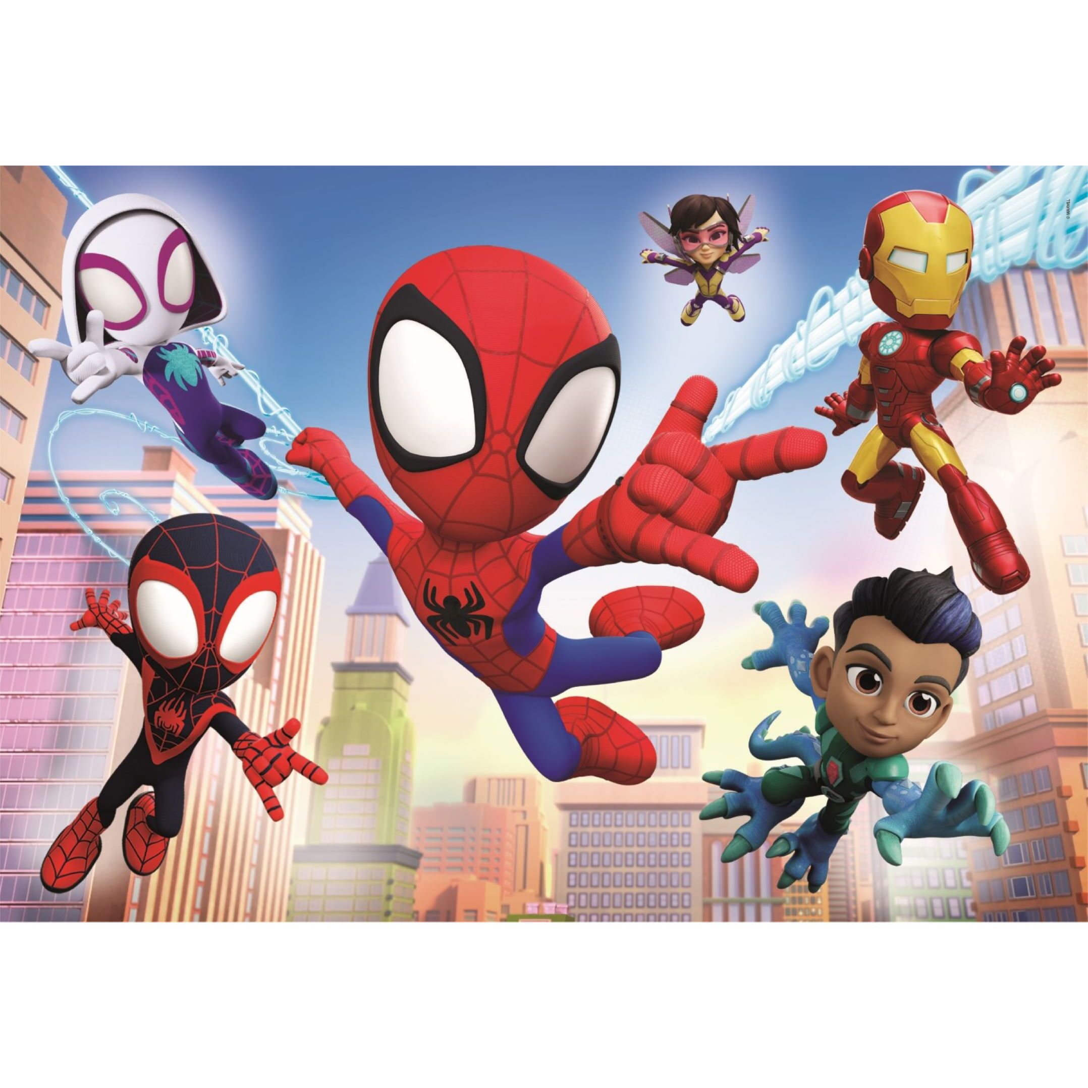 Voir la diapositive 3 : CLEMENTONI Puzzle 2x60 pièces Spidey and Amazing Friends