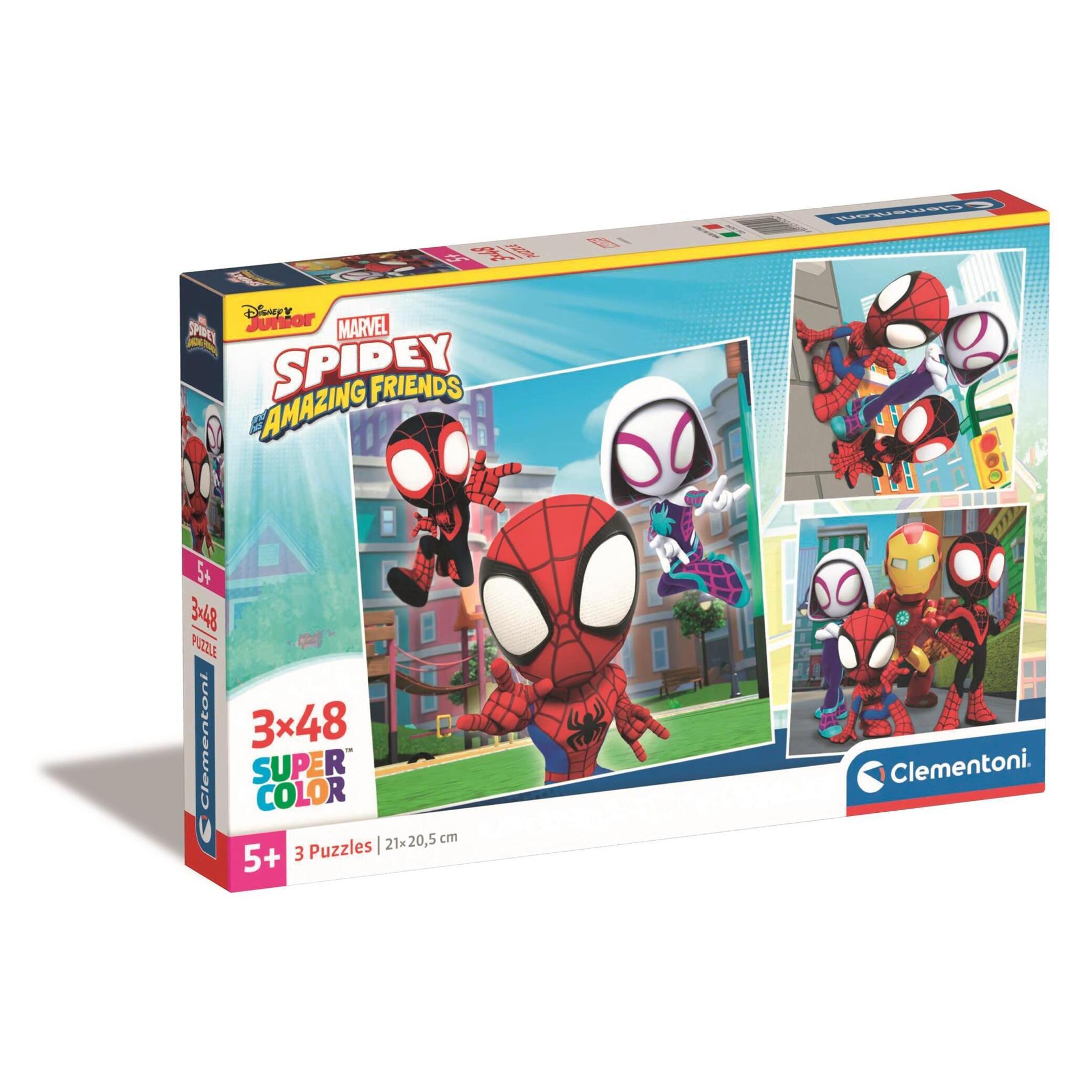 Voir la diapositive 1 : CLEMENTONI Puzzle 3x48 pièces Spidey et ses amis extraordinaires