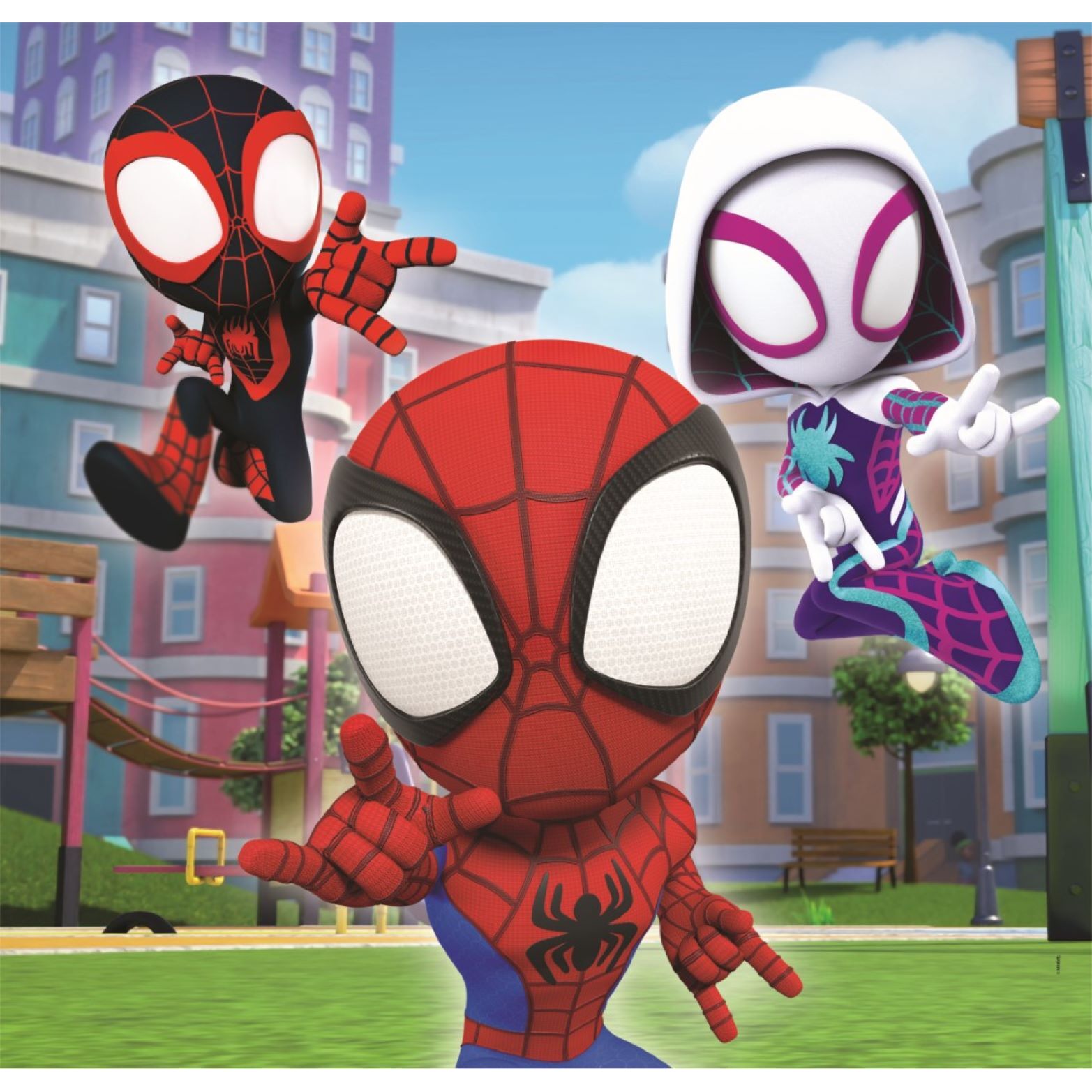 Voir la diapositive 2 : CLEMENTONI Puzzle 3x48 pièces Spidey et ses amis extraordinaires