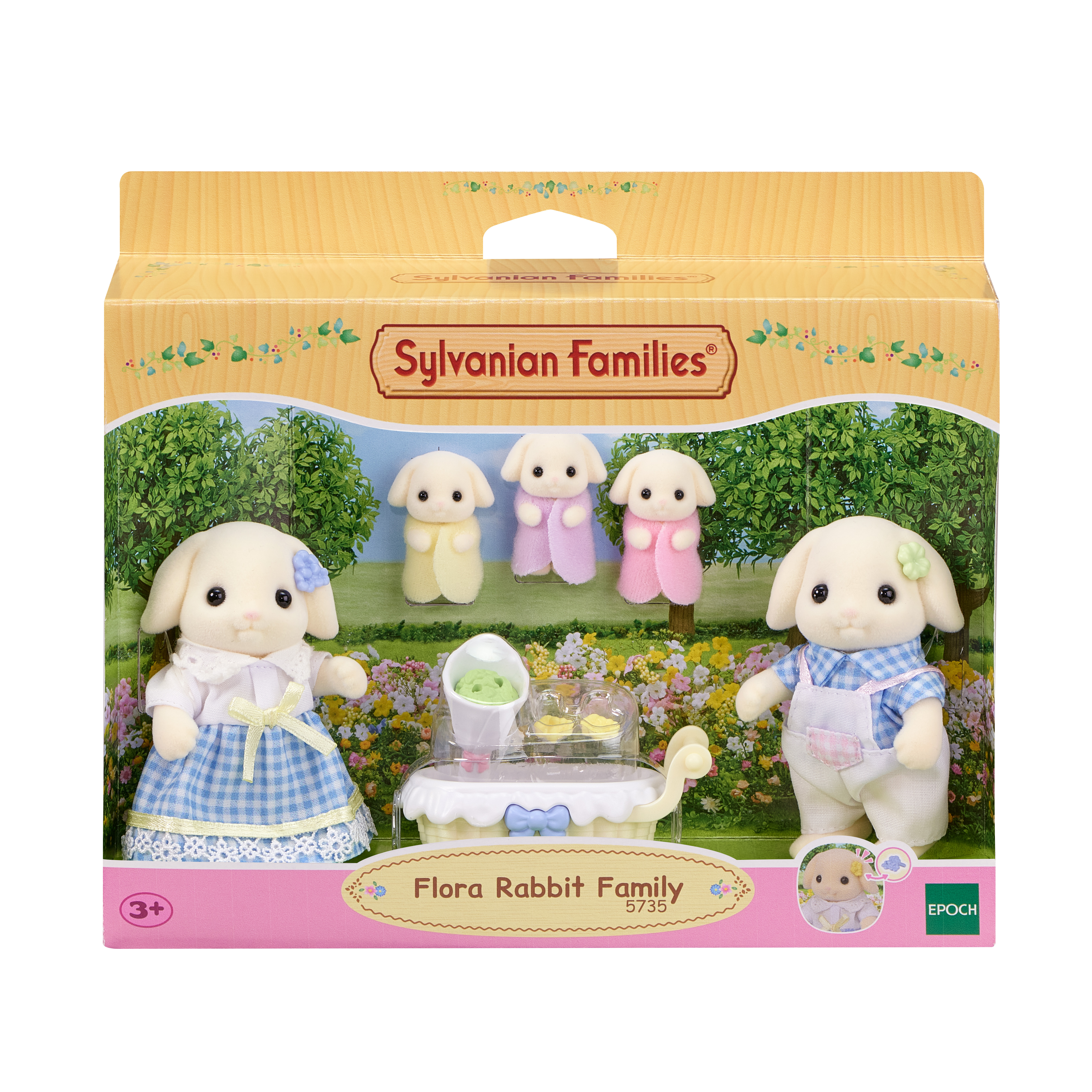 EPOCH D'ENFANCE La famille Lapin Bélier Sylvanian Family
