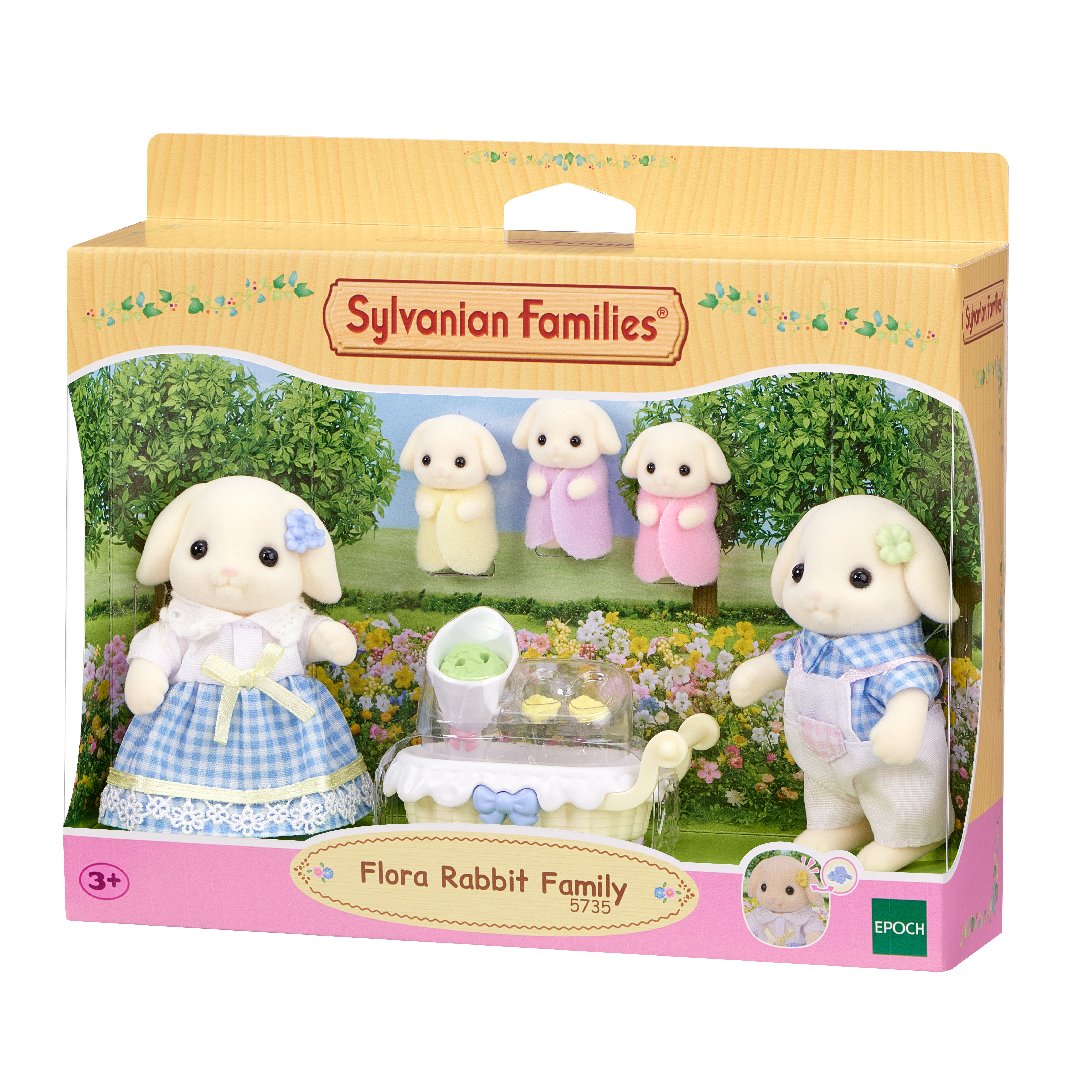 Voir la diapositive 2 : EPOCH D'ENFANCE La famille Lapin Bélier Sylvanian Family