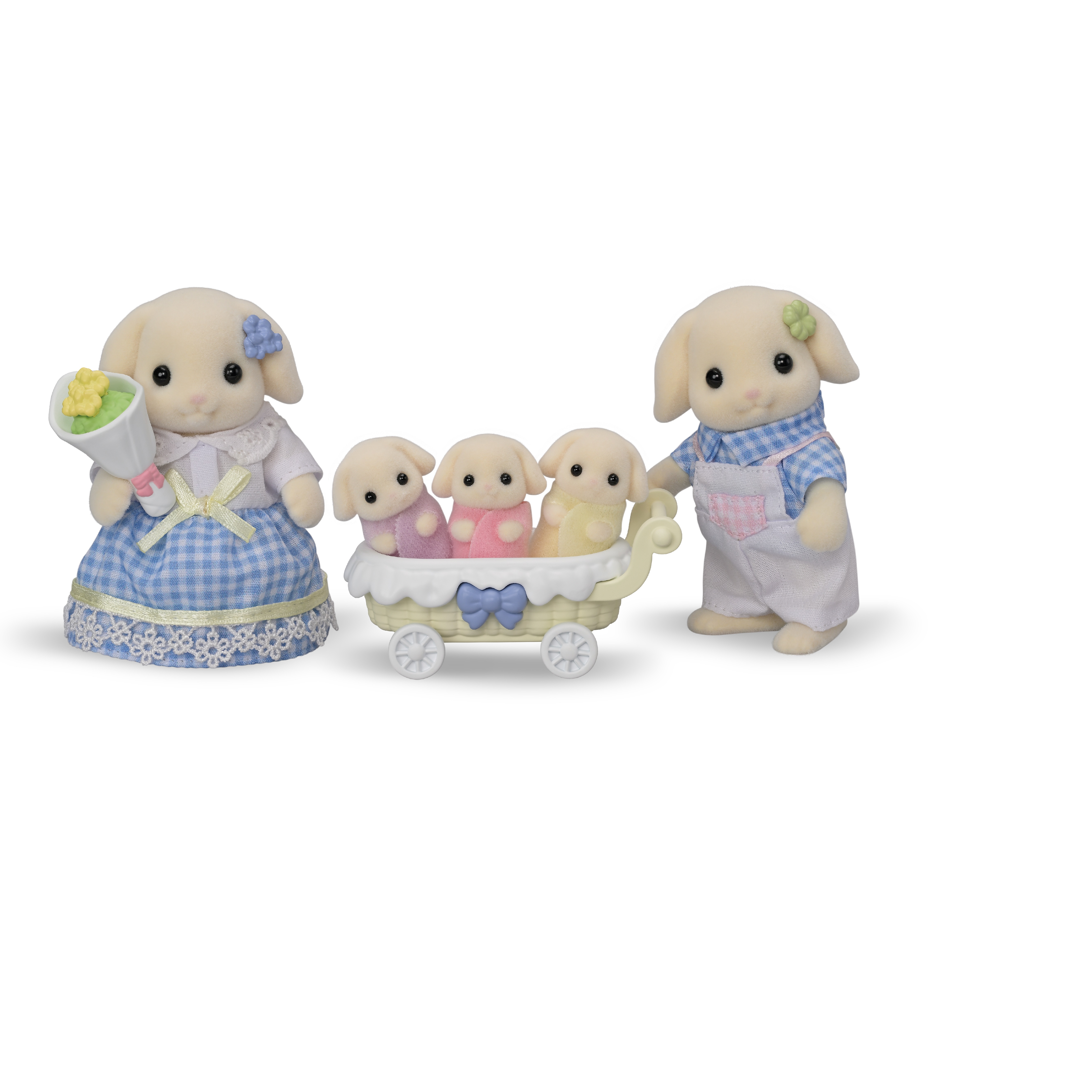 Voir la diapositive 3 : EPOCH D'ENFANCE La famille Lapin Bélier Sylvanian Family