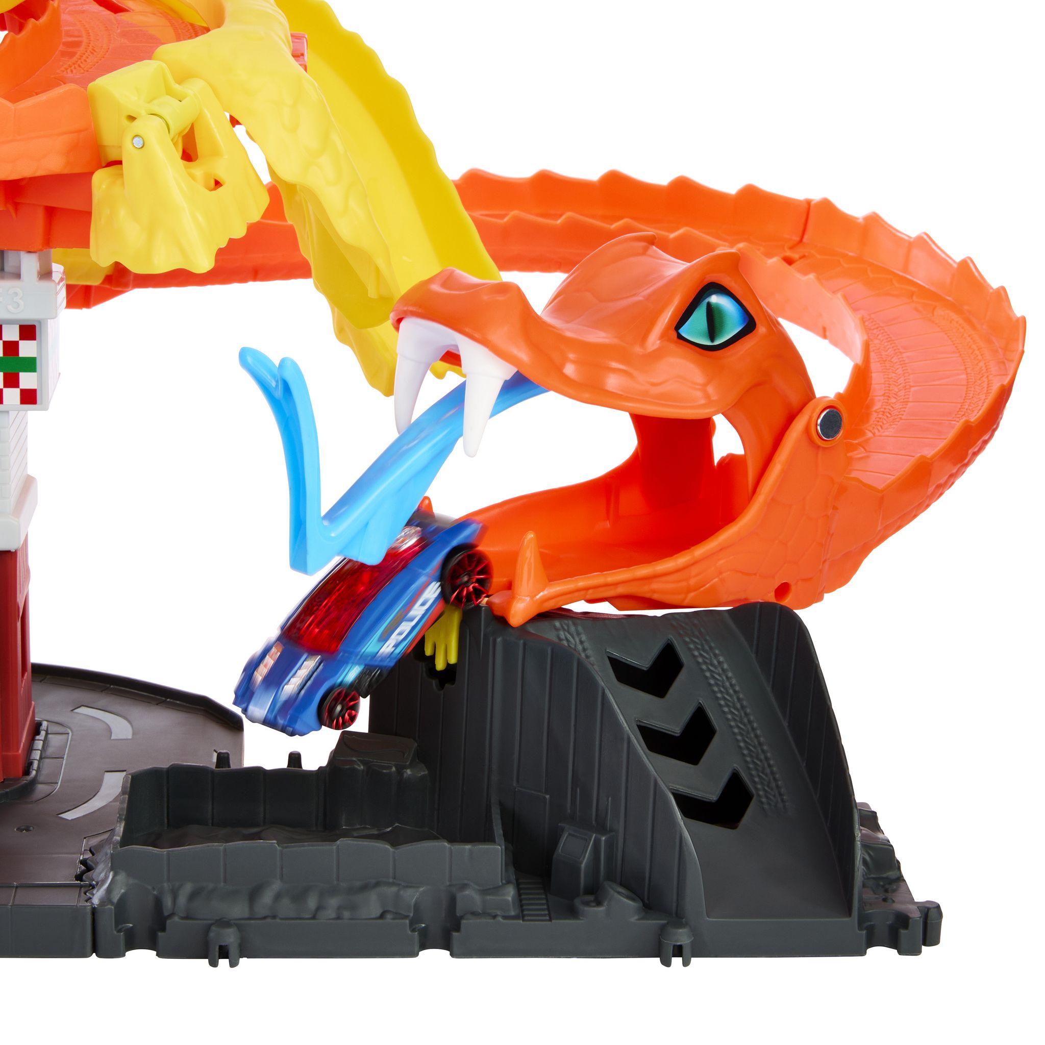 Voir la diapositive 6 : MATTEL Circuit Hot Wheels Attaque du cobra à la Pizzéria