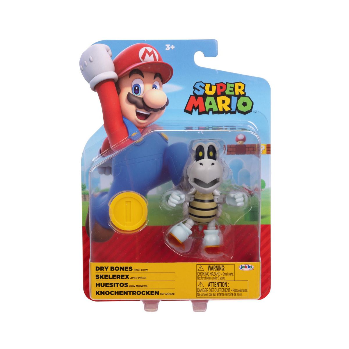 JAKKS Figurine articulée Mario 10cm + accessoire