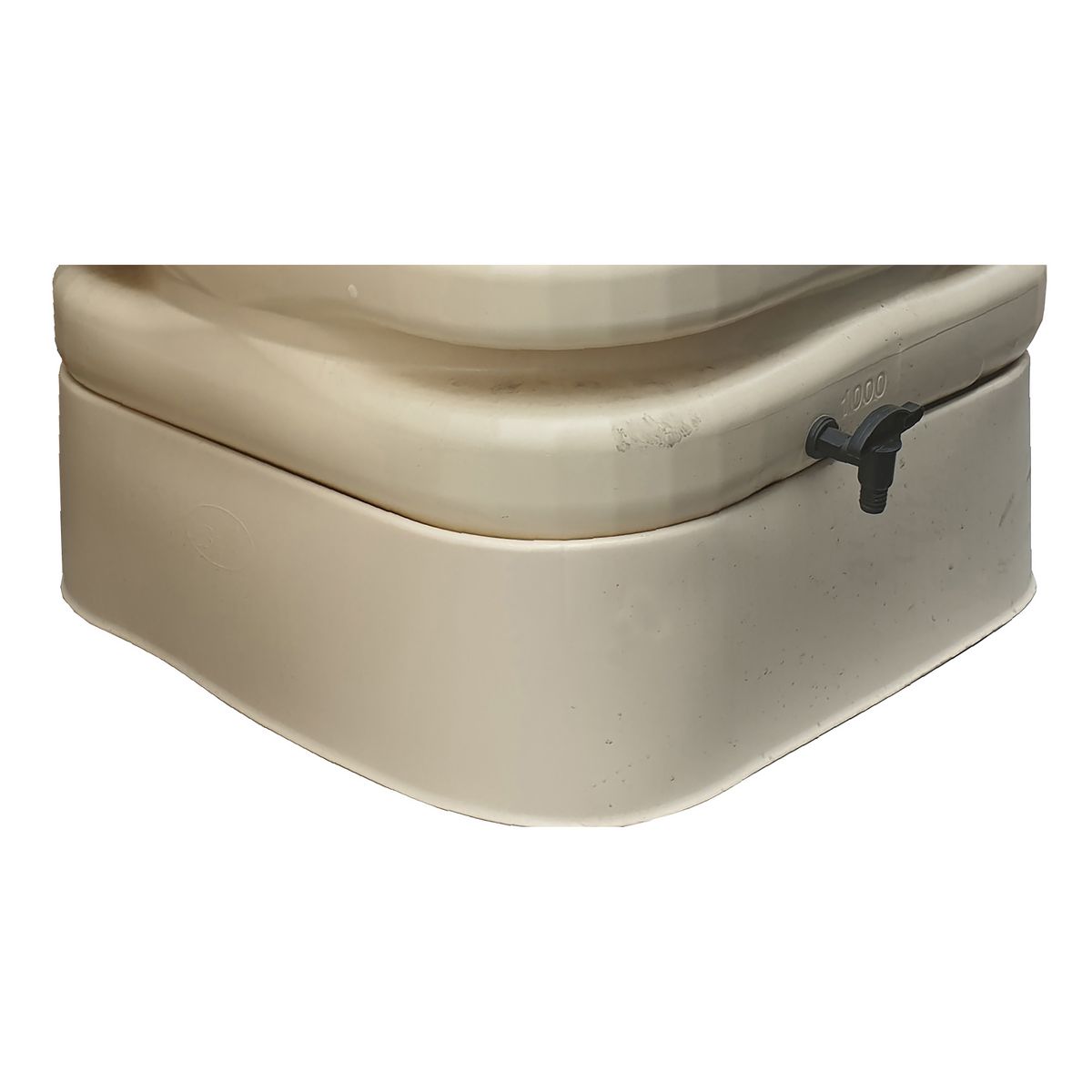 BELLI Socle pour récupérateur d'eau 1000L Beige - CUBIQUE
