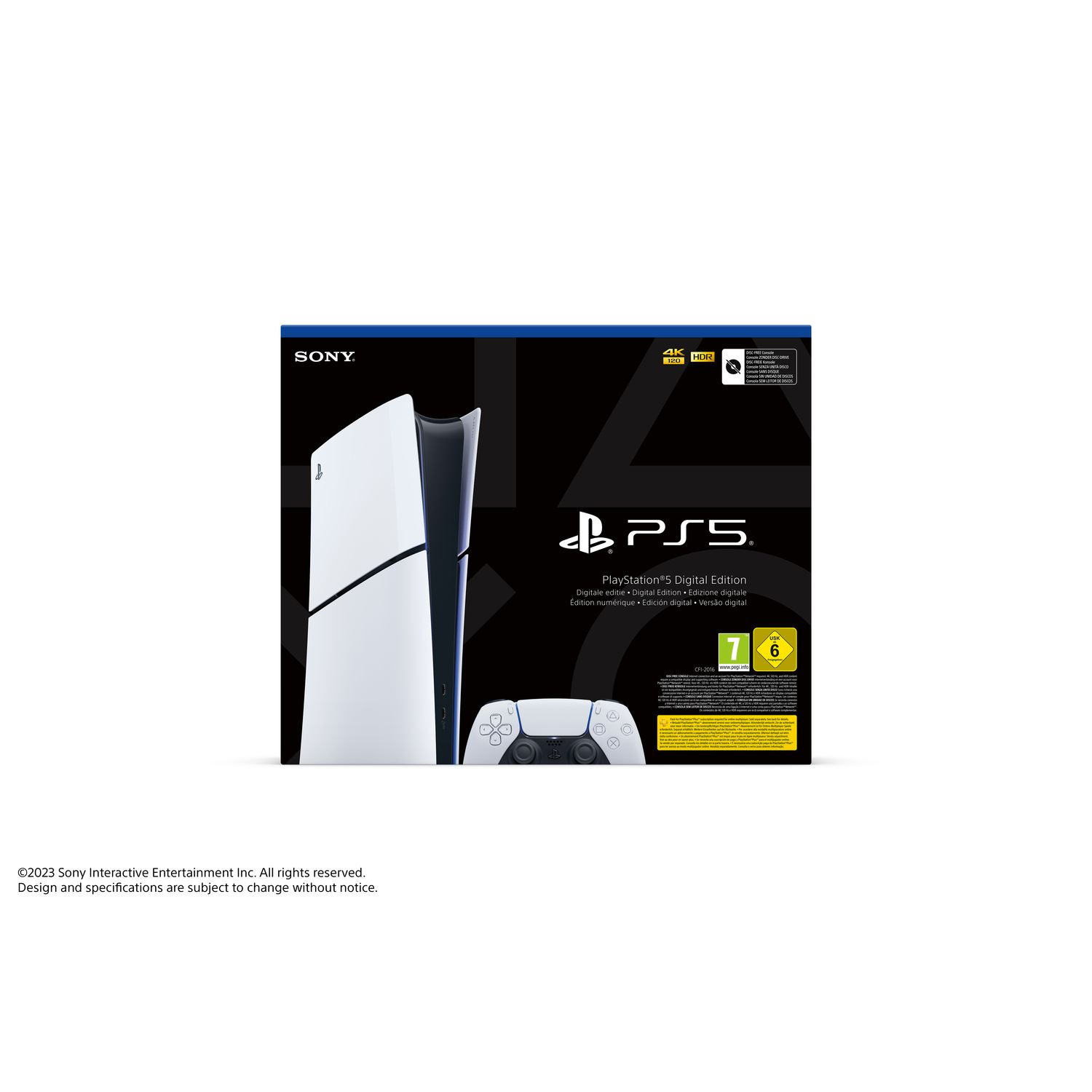Voir la diapositive 3 : SONY Console Playstation 5 Digitale Modèle Slim