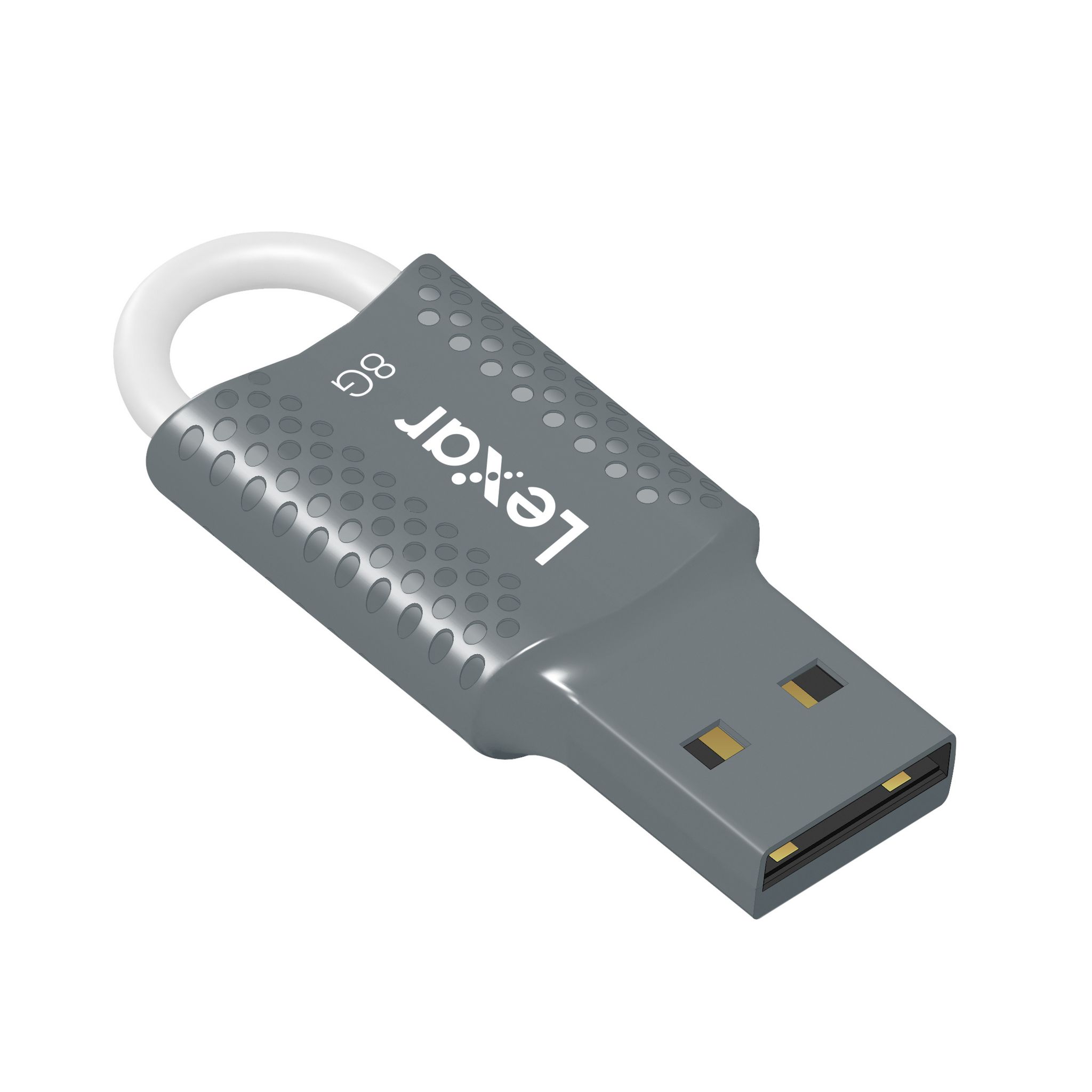 Voir la diapositive 3 : LEXAR Clé USB JUMPRDRIVE V40 8GO - Gris