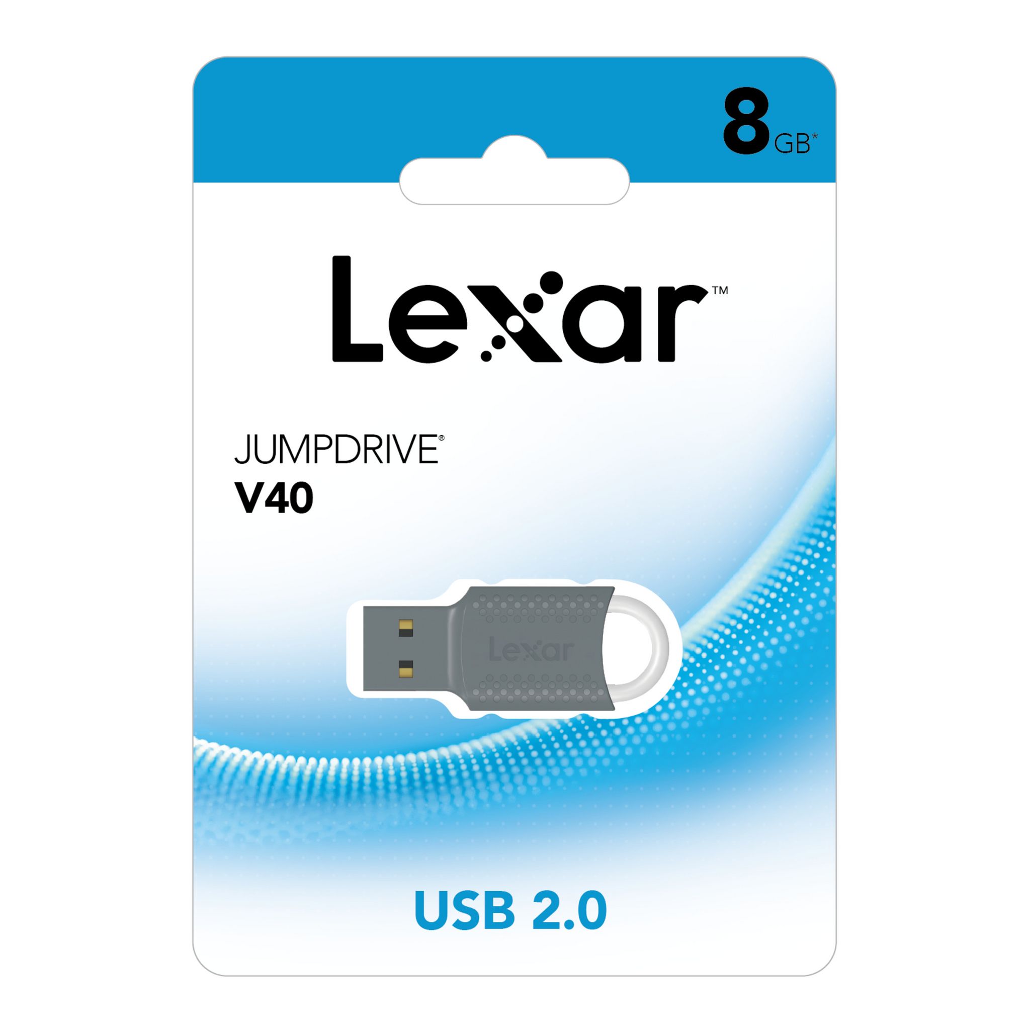 Voir la diapositive 5 : LEXAR Clé USB JUMPRDRIVE V40 8GO - Gris