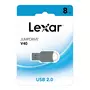 LEXAR Clé USB JUMPRDRIVE V40 8GO - Gris