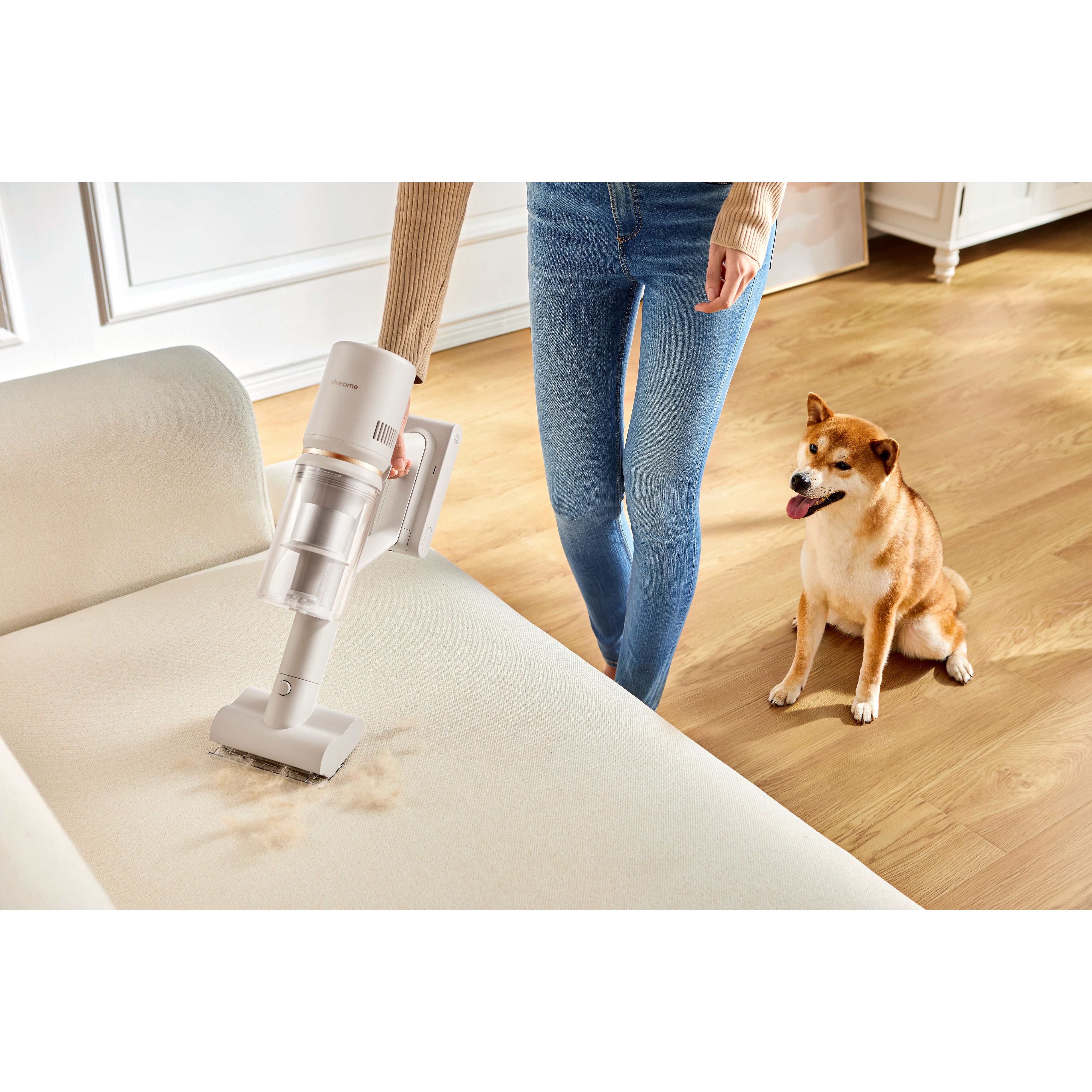 Voir la diapositive 10 : DREAME Aspirateur balai U20 - Or