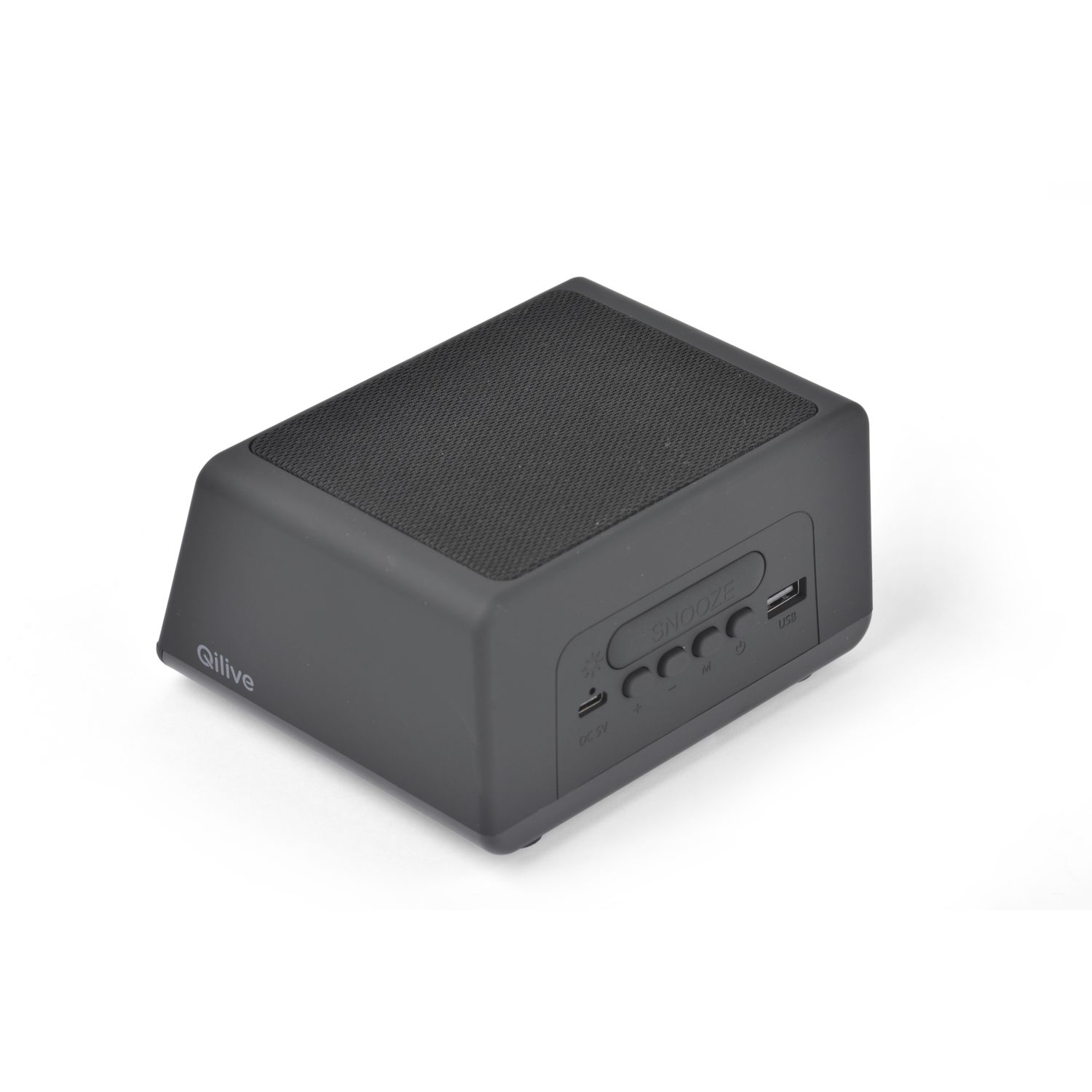 Voir la diapositive 5 : QILIVE Radio réveil sans fils double alarme avec chargeur induction - Noir