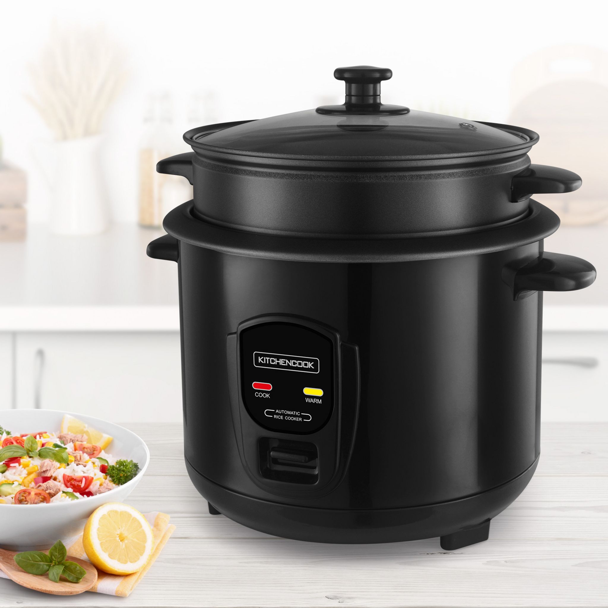 Voir la diapositive 3 : KITCHENCOOK Cuiseur à riz Japan X - Noir
