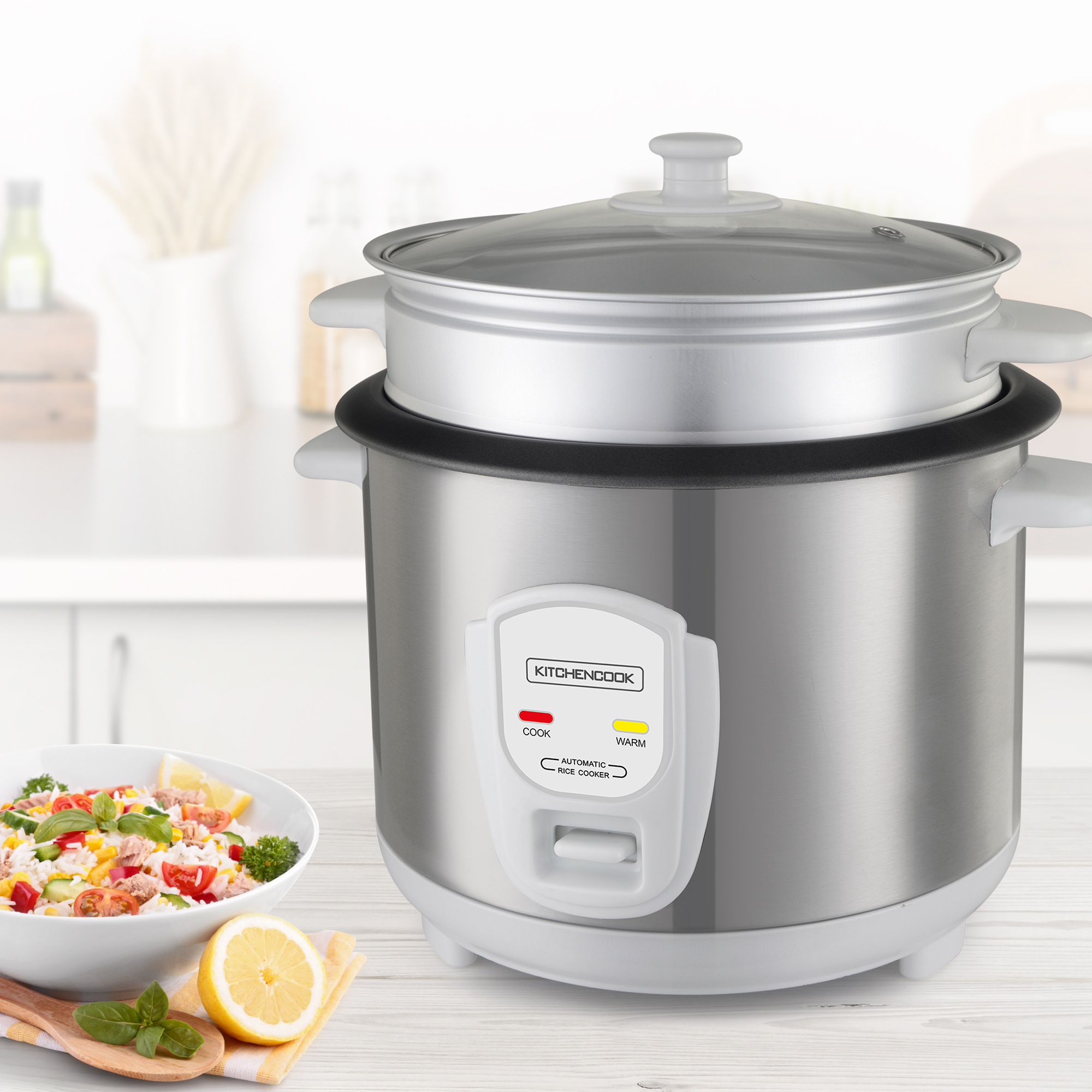 Voir la diapositive 2 : KITCHENCOOK Cuiseur à riz Japan X - Inox