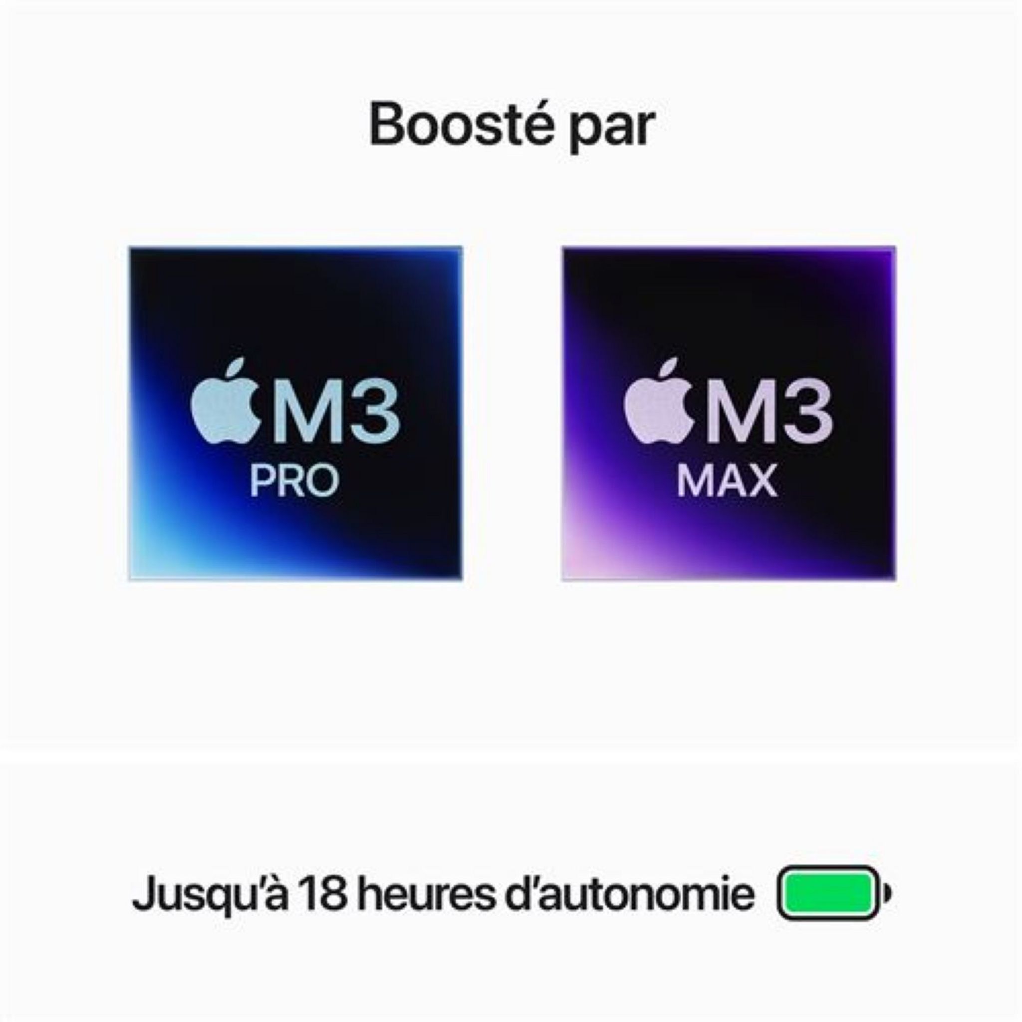 Voir la diapositive 4 : APPLE MacBook Pro 14 pouces - 512 Go SSD - Puce M3 Pro C - Noir sidéral