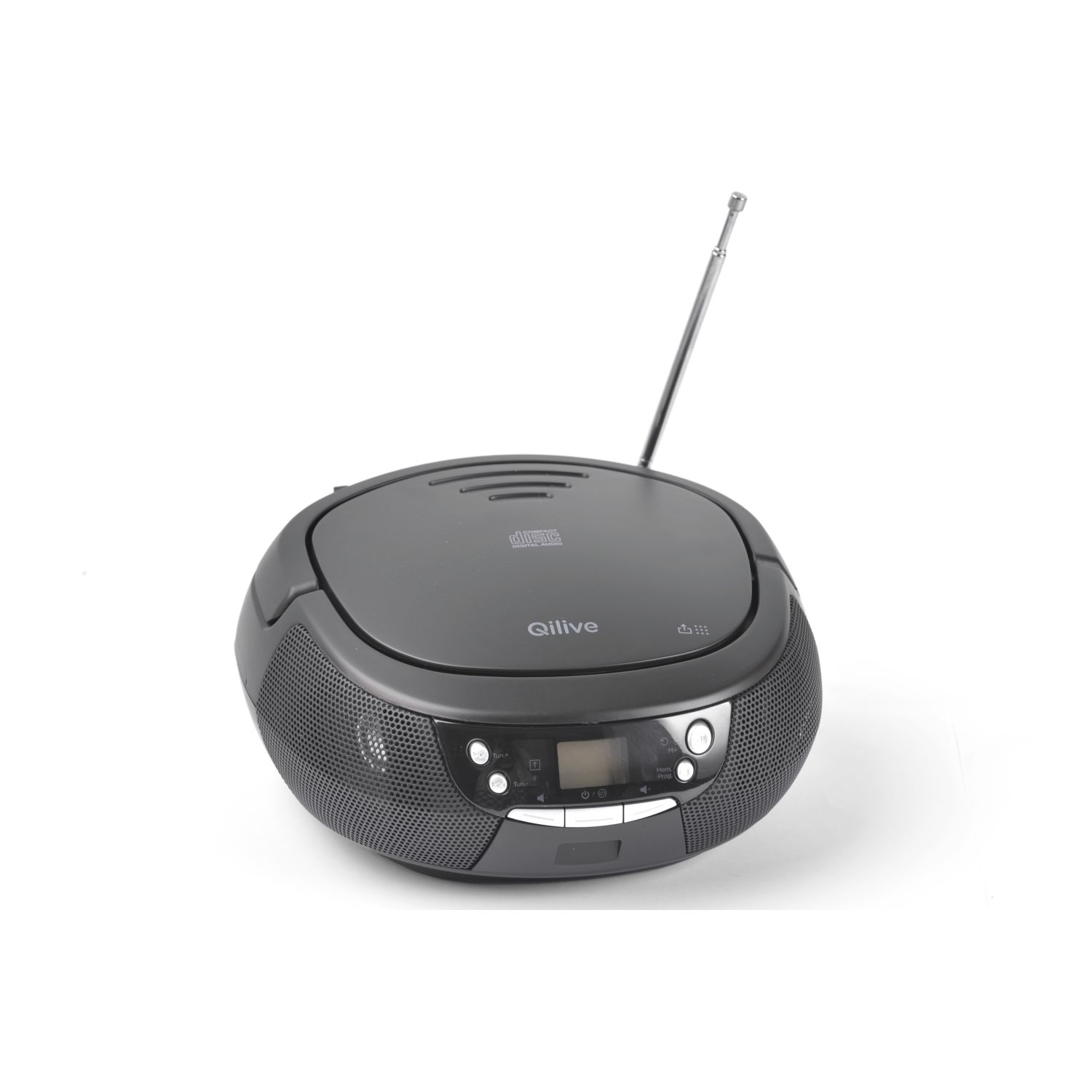 Voir la diapositive 4 : QILIVE Radio CD/FM portable Q1172 - Noir