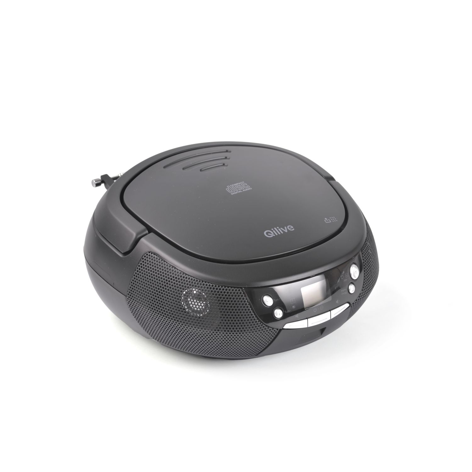 Voir la diapositive 5 : QILIVE Radio CD/FM portable Q1172 - Noir