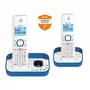 ALCATEL Téléphone Sans Fil F860 Voice Duo - Bleu