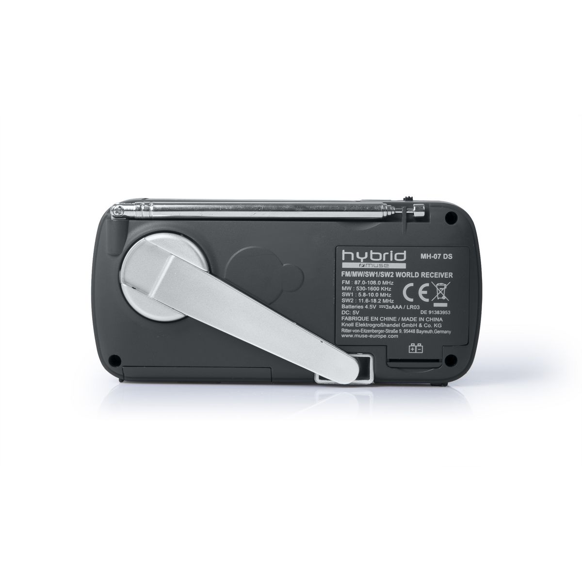 MUSE Radio portable  MH-07 DS - Noir